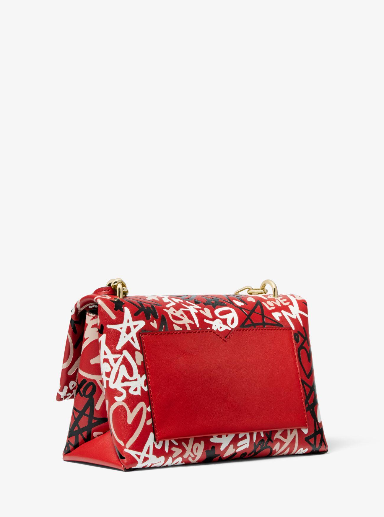 Michael Michael Kors Cece Medium Qixi Graffiti Shoulder Bag In Red Lyst