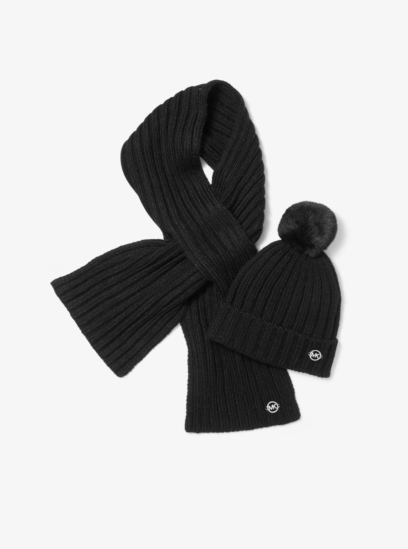 michael kors beanie and scarf set