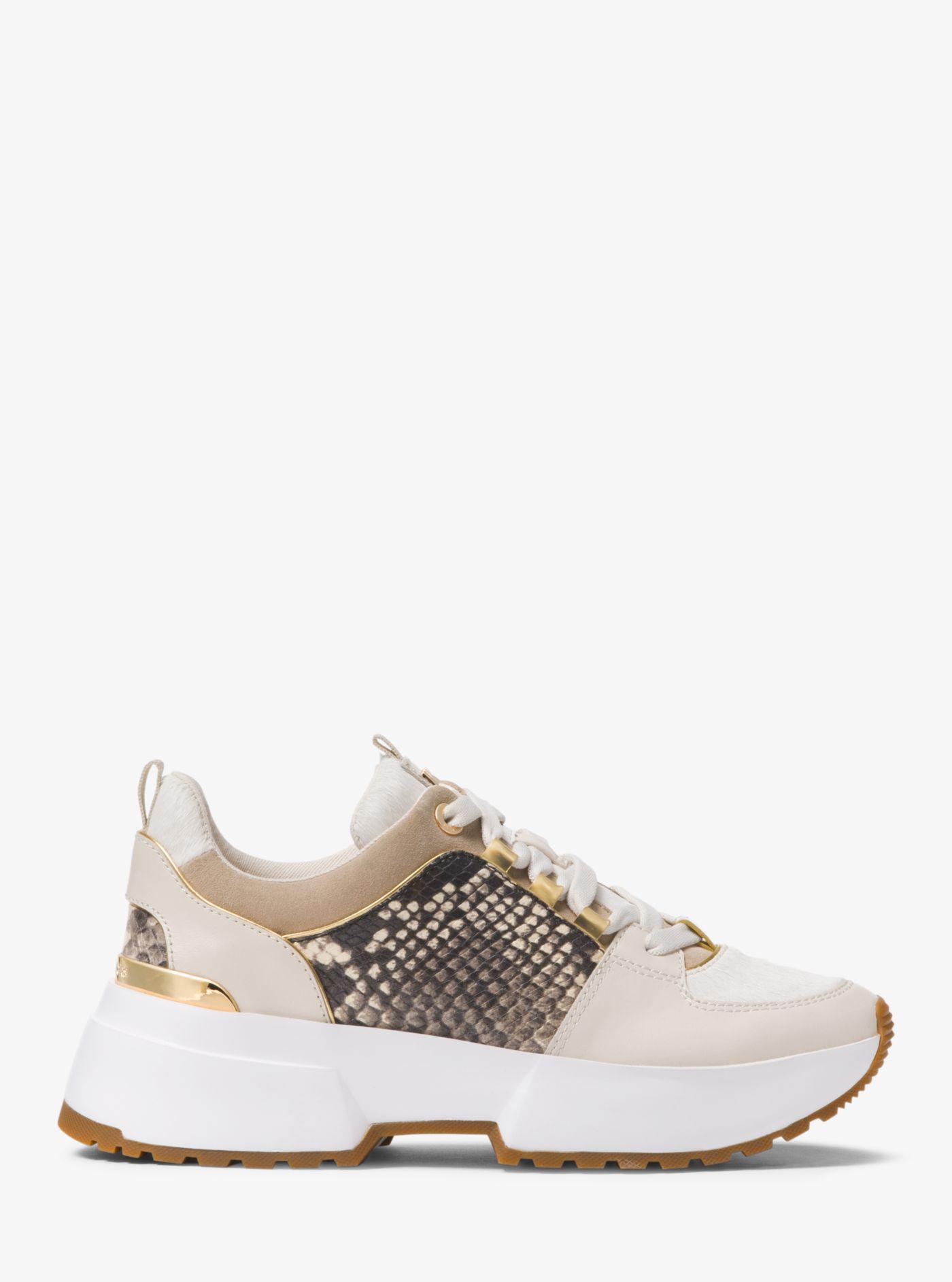 michael michael kors cosmo leather sneaker boot