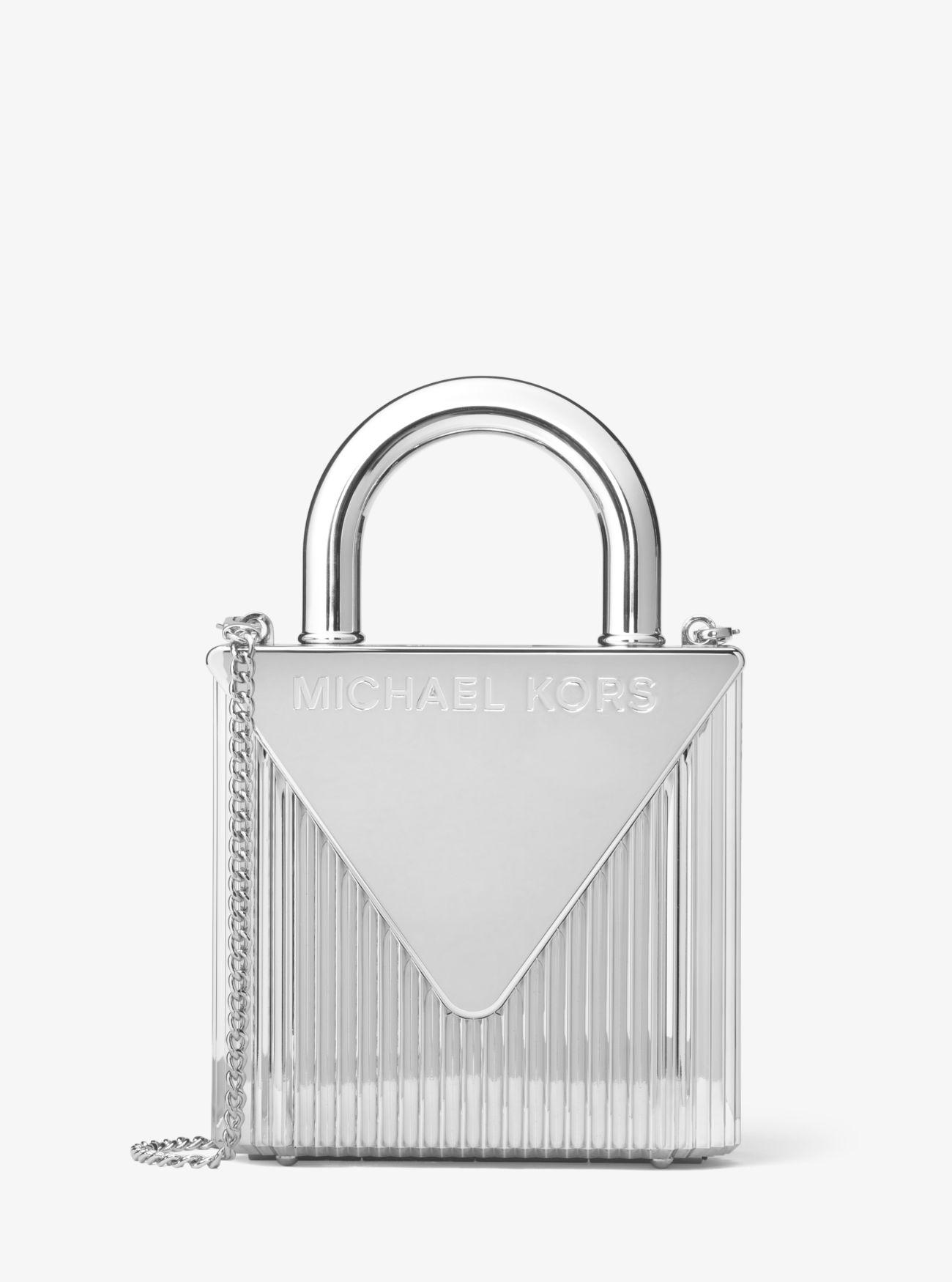 Bolso De Mano Mercer Con Forma De Candado Michael Kors de Tejido sintético  de color Metálico | Lyst