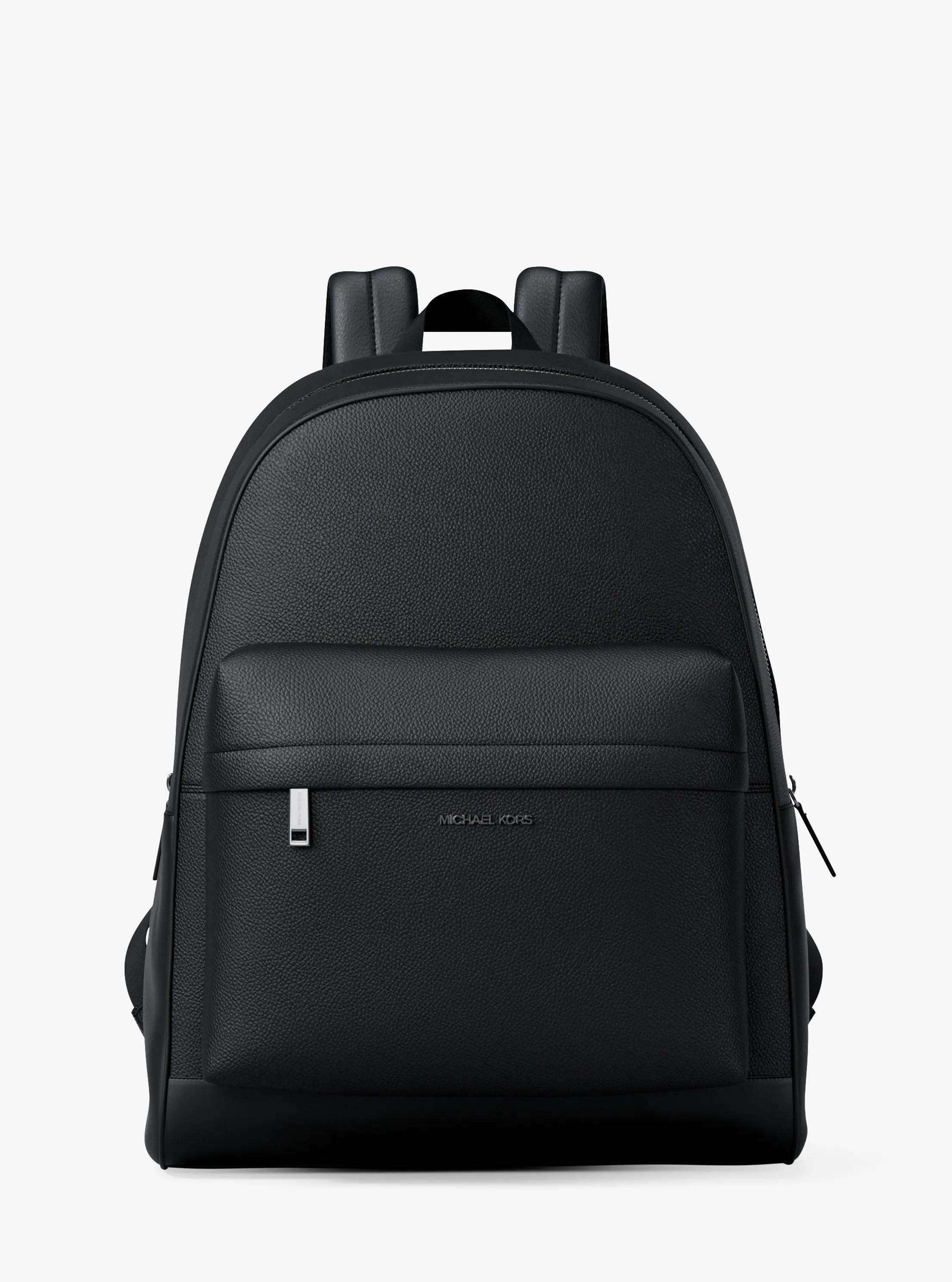 black mk backpack leather straps Michael Michael Kors Harrison Medium Saffiano or Silver Michael Michael Kors Medium Sable