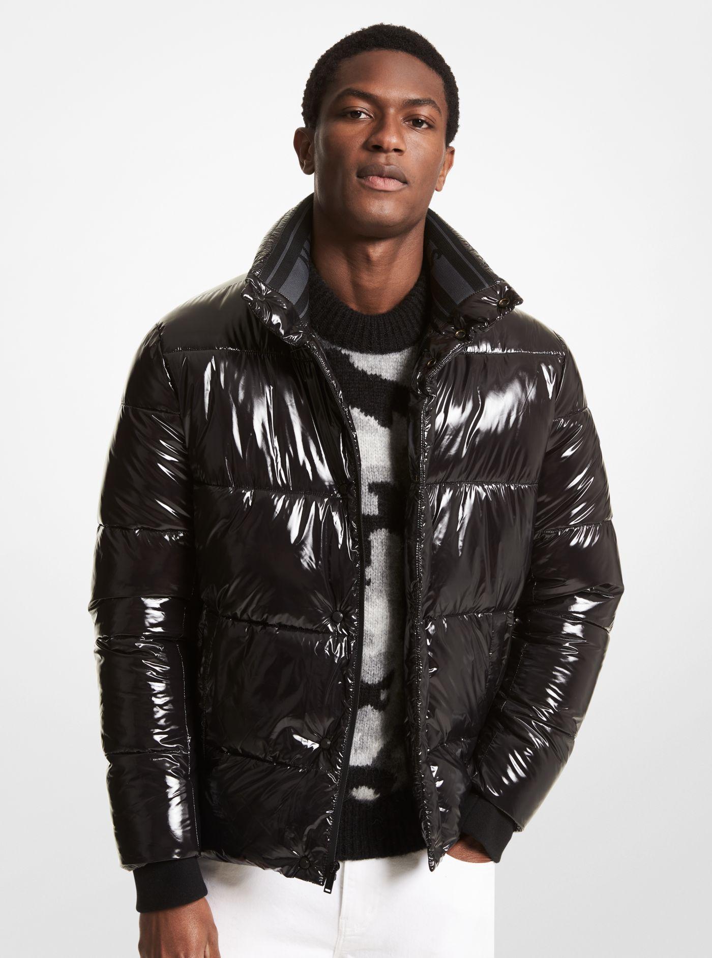 Michael Kors Quilted Patent Nylon Puffer Jacket in Black for Men | Lyst  Australia