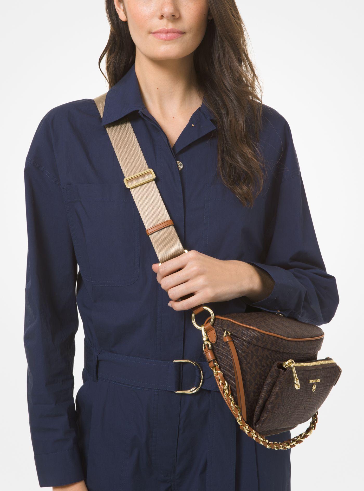 medium logo belt bag michael kors