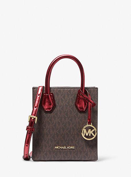 Michael Kors Mercer Extra small Signature Logo Crossbody Bag in Red Lyst Canada
