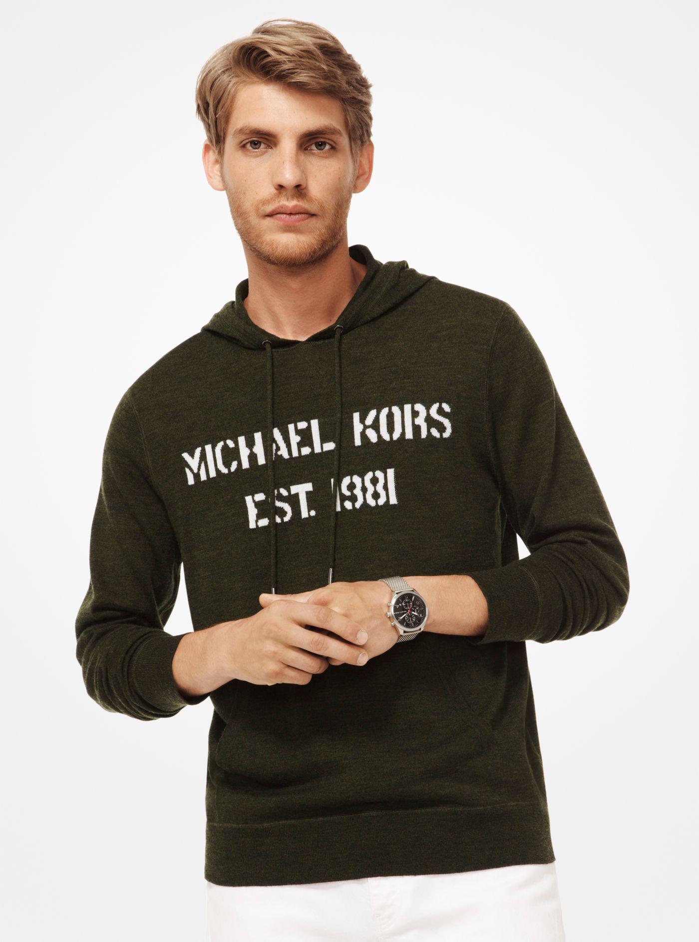 michael kors hoodie olive