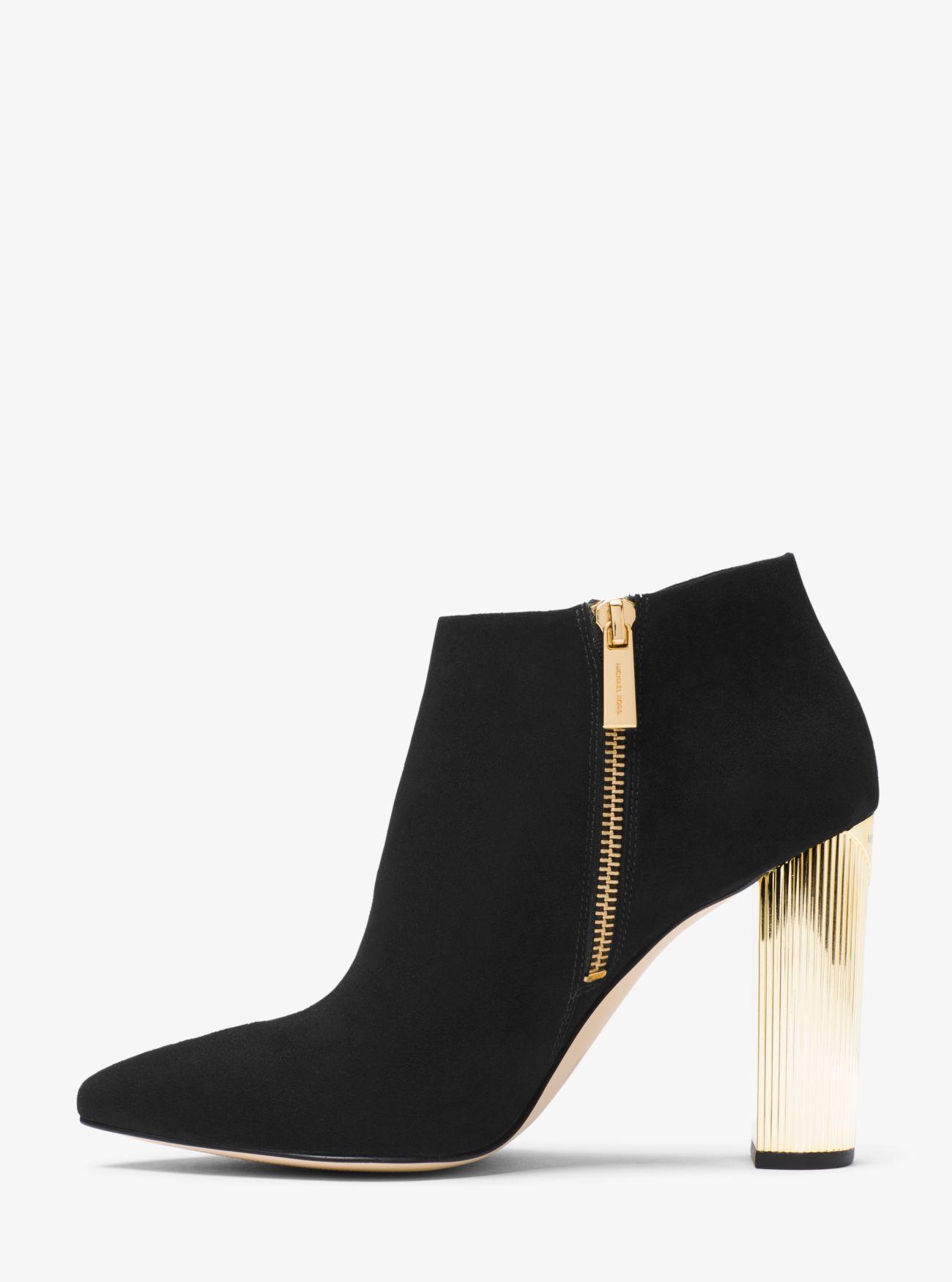 michael kors paloma suede bootie