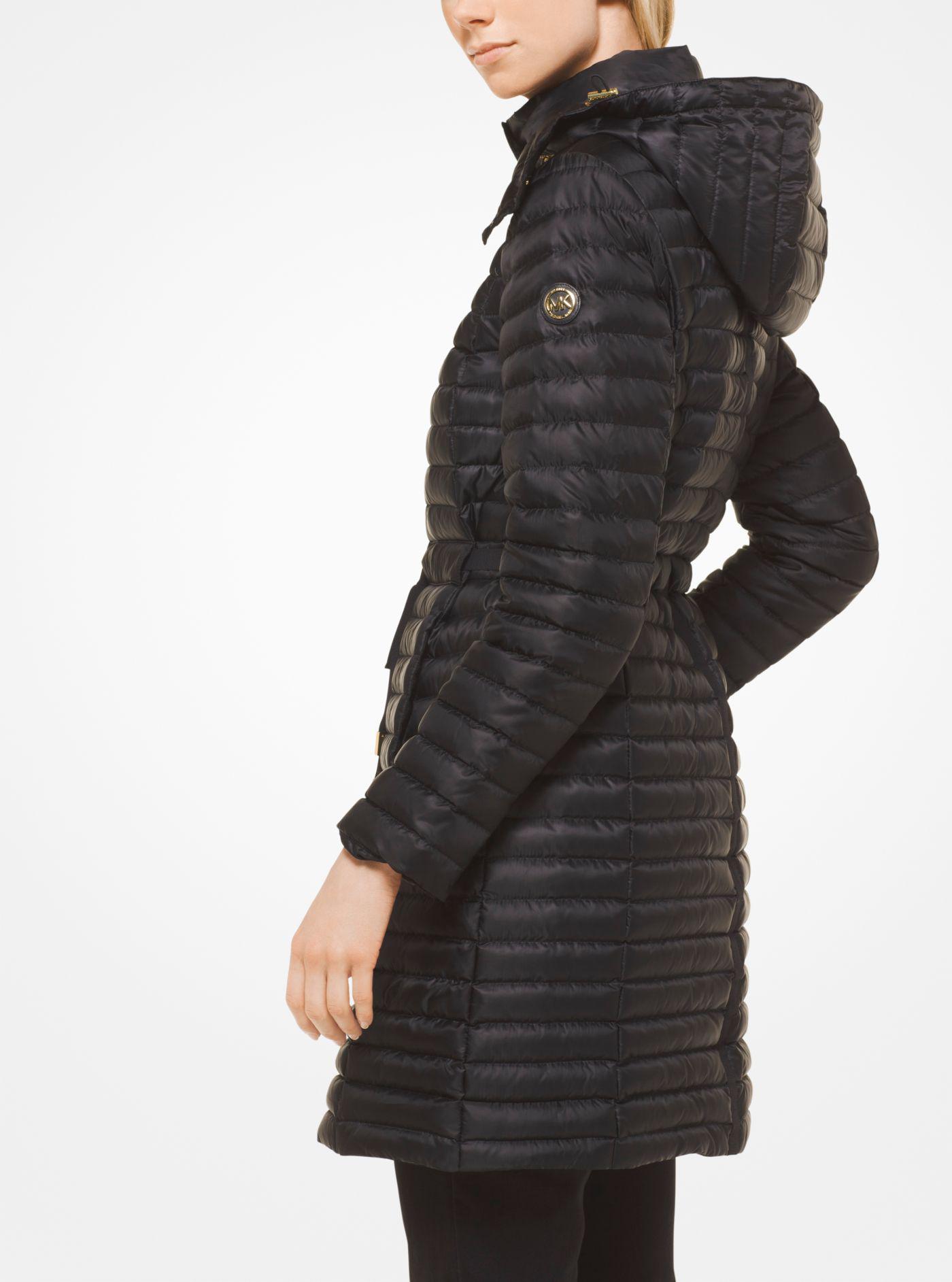 Michael Kors Quilted Satin Puffer in 