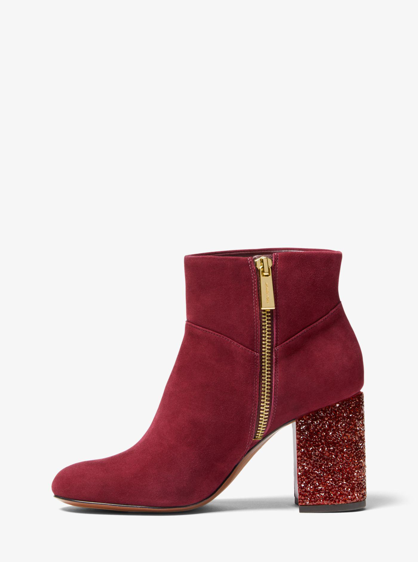 michael kors cher suede ankle boot