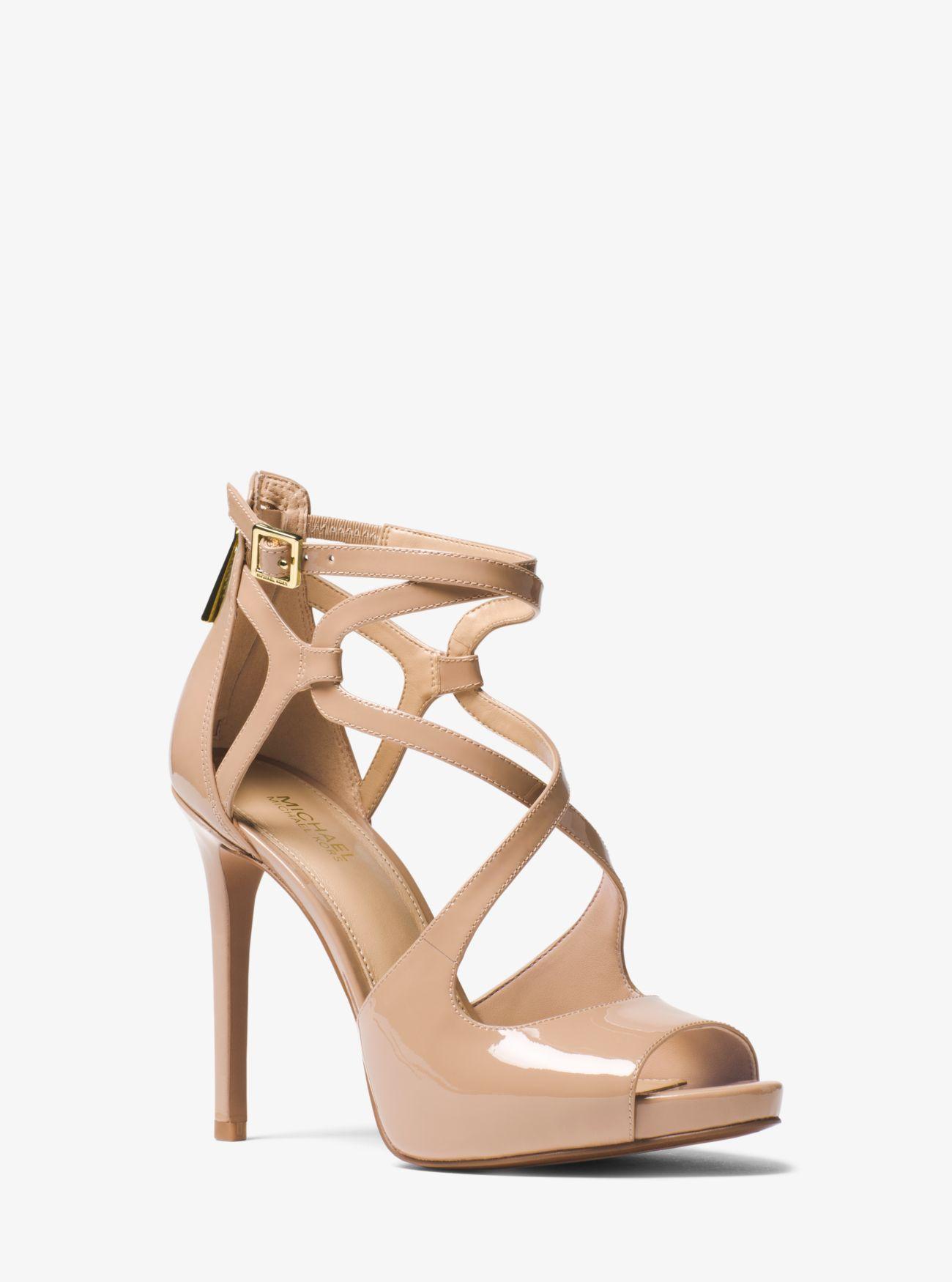 Michael Kors Catia Patent Leather Sandal - Save 40% - Lyst