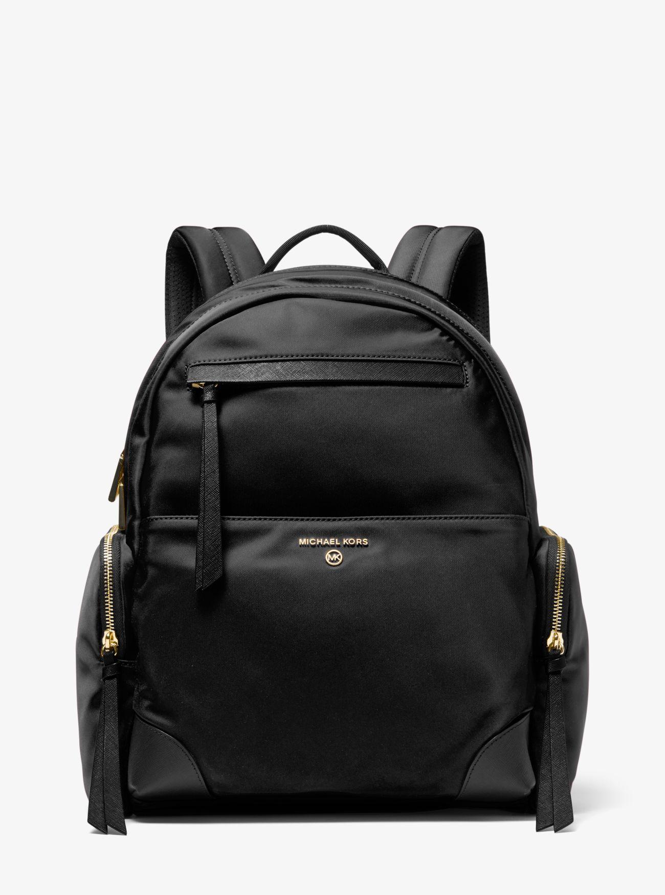 Michael Kors Synthetic Prescott Large Nylon Gabardine Backpack in Black ...