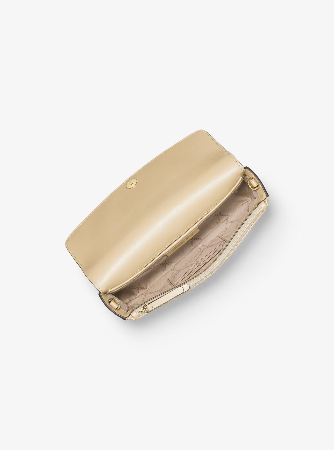 Monogramme Medium Metallic Python Embossed Leather Lunch Box Clutch