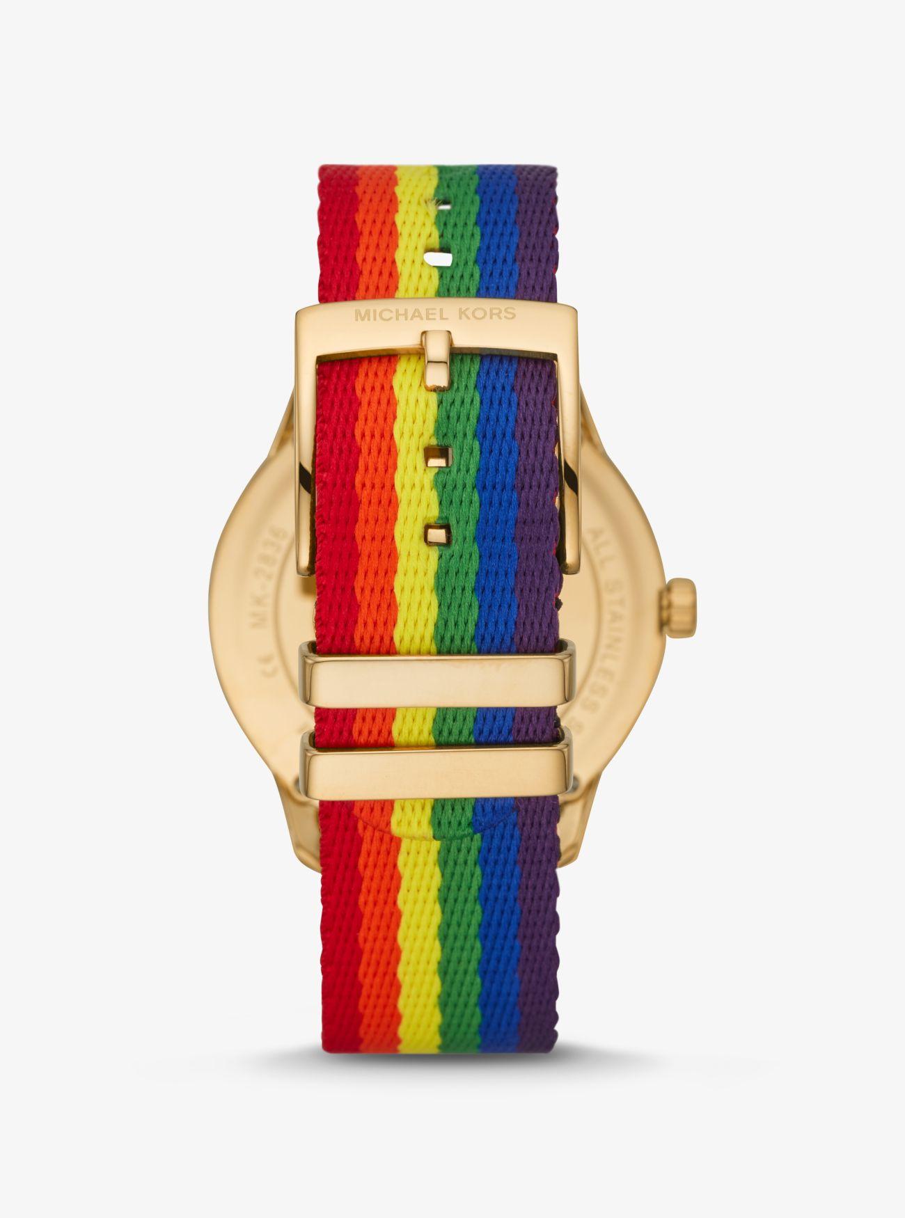 Michael Kors Runway Rainbow And Gold 