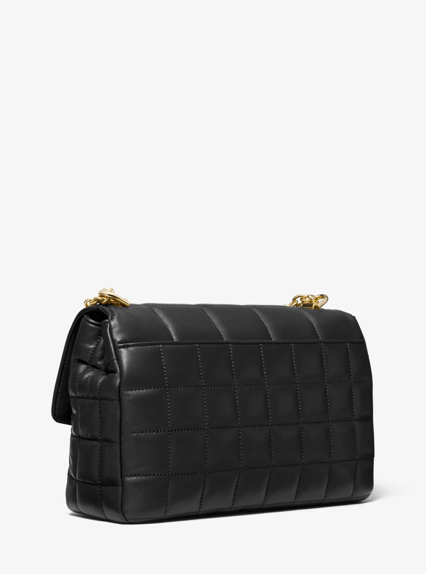 Michael Kors Soho Extra-large Quilted Leather Shoulder Bag in Black - Lyst