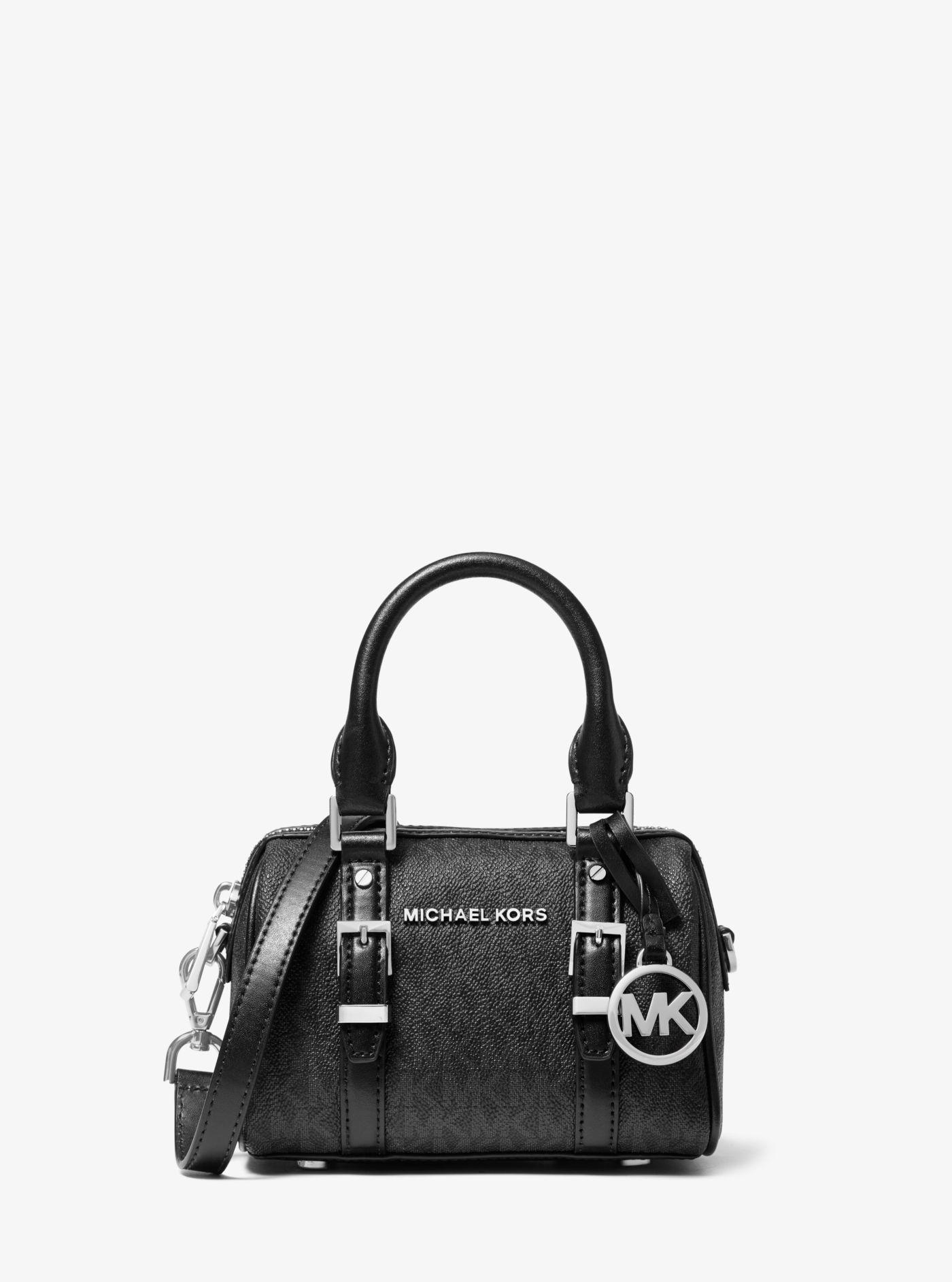 Michael Kors Bedford Legacy Extra-small Logo Duffle Crossbody Bag in Black  | Lyst