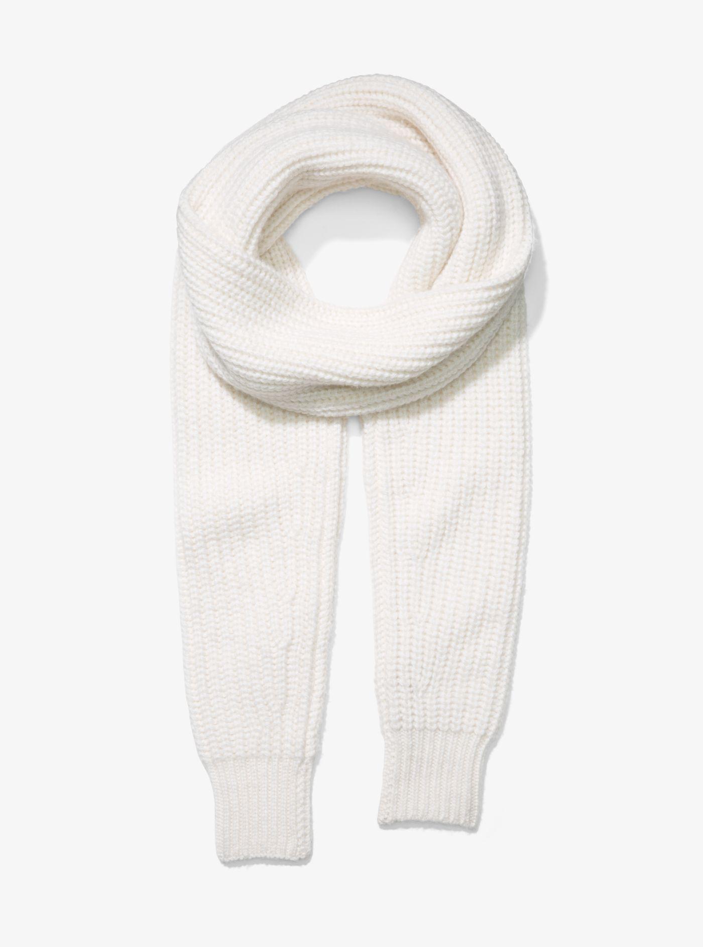 white michael kors scarf