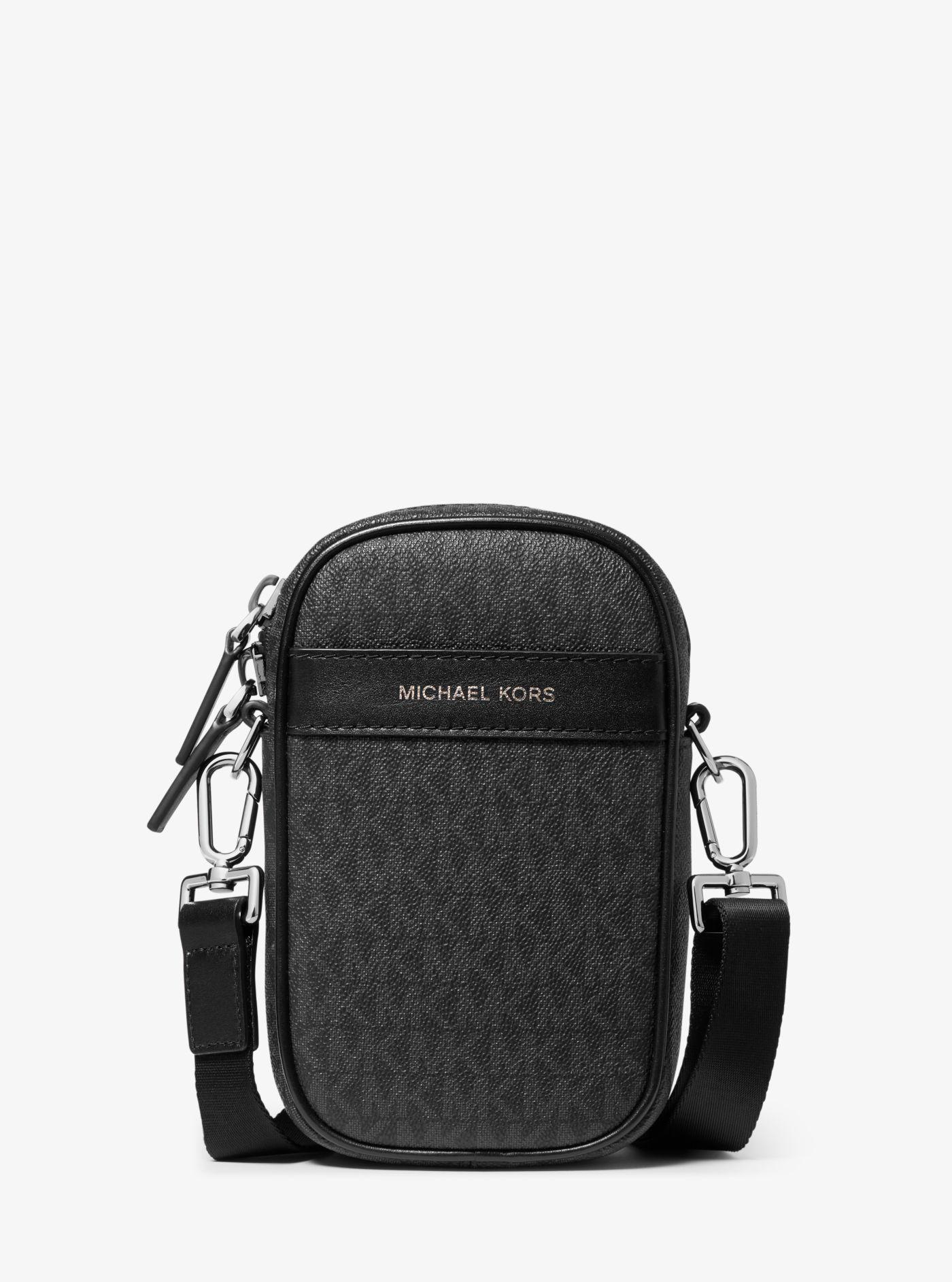 Michael Kors Greyson Logo Smartphone Crossbody Bag in Black for 