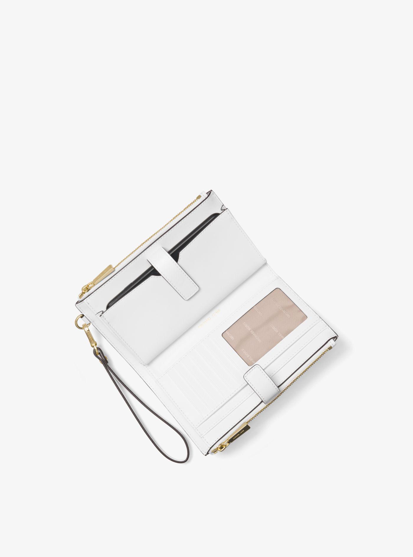 adele framed leather smartphone wallet
