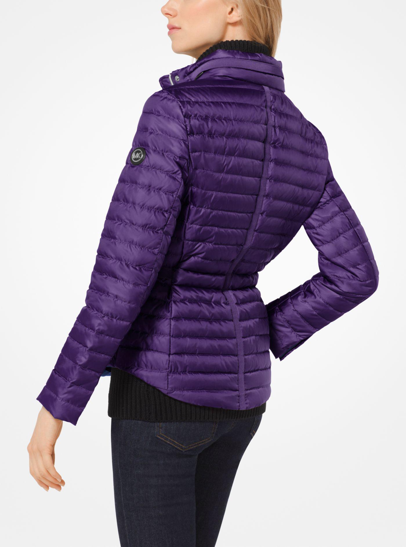 michael kors packable nylon puffer jacket