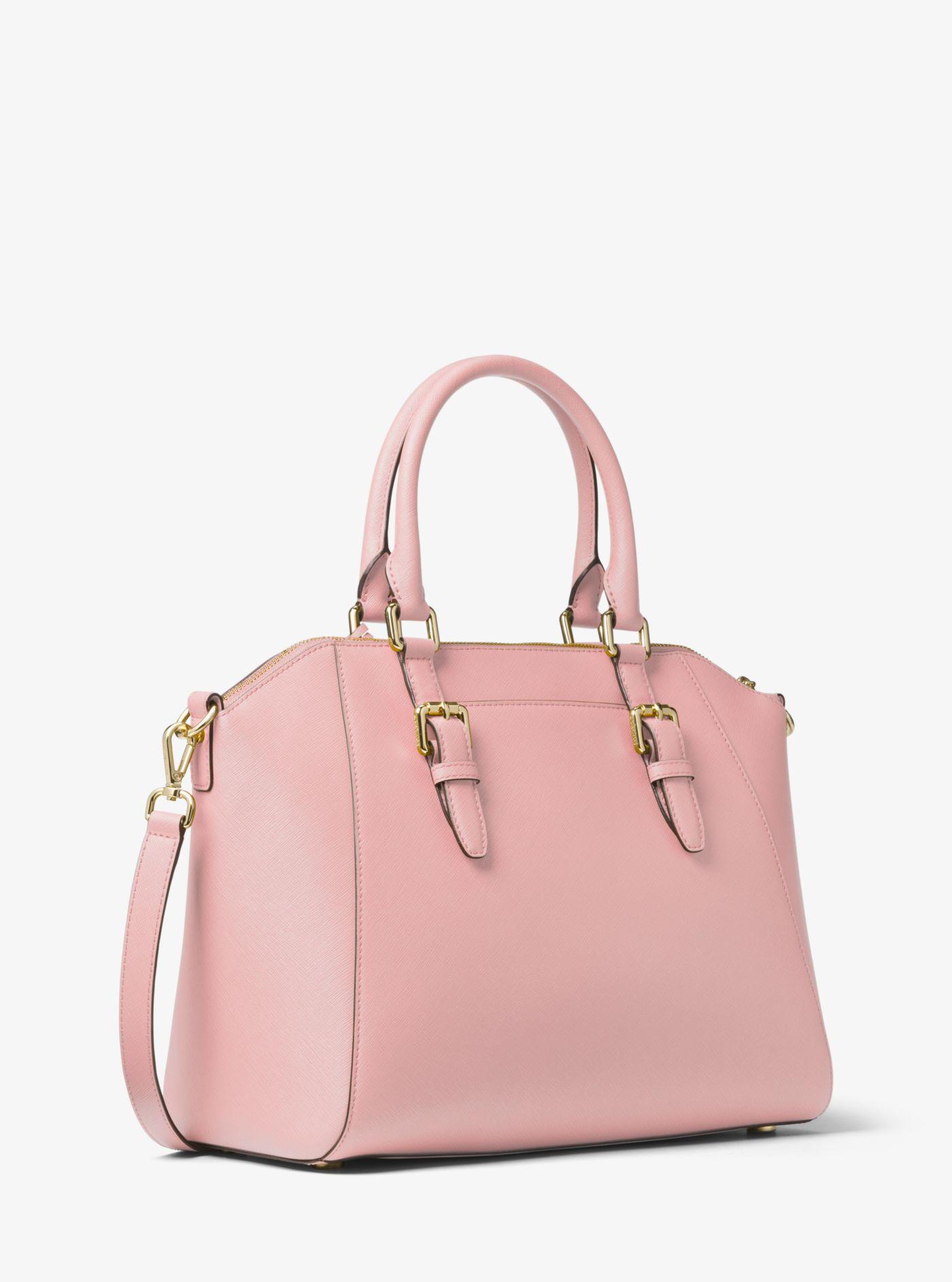 ciara medium saffiano leather satchel