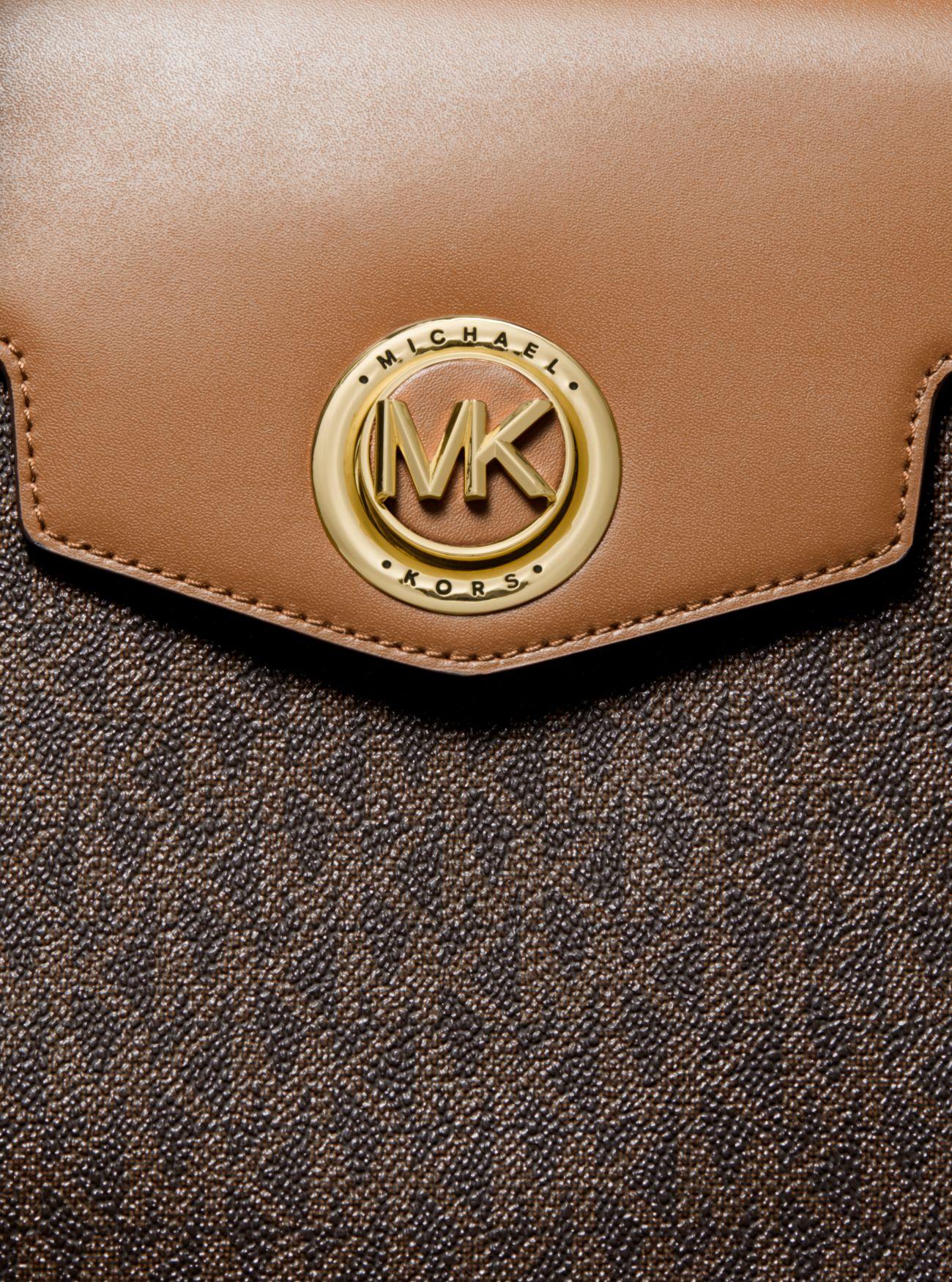 michael kors kenly large pebbled leather crossbody bolsa