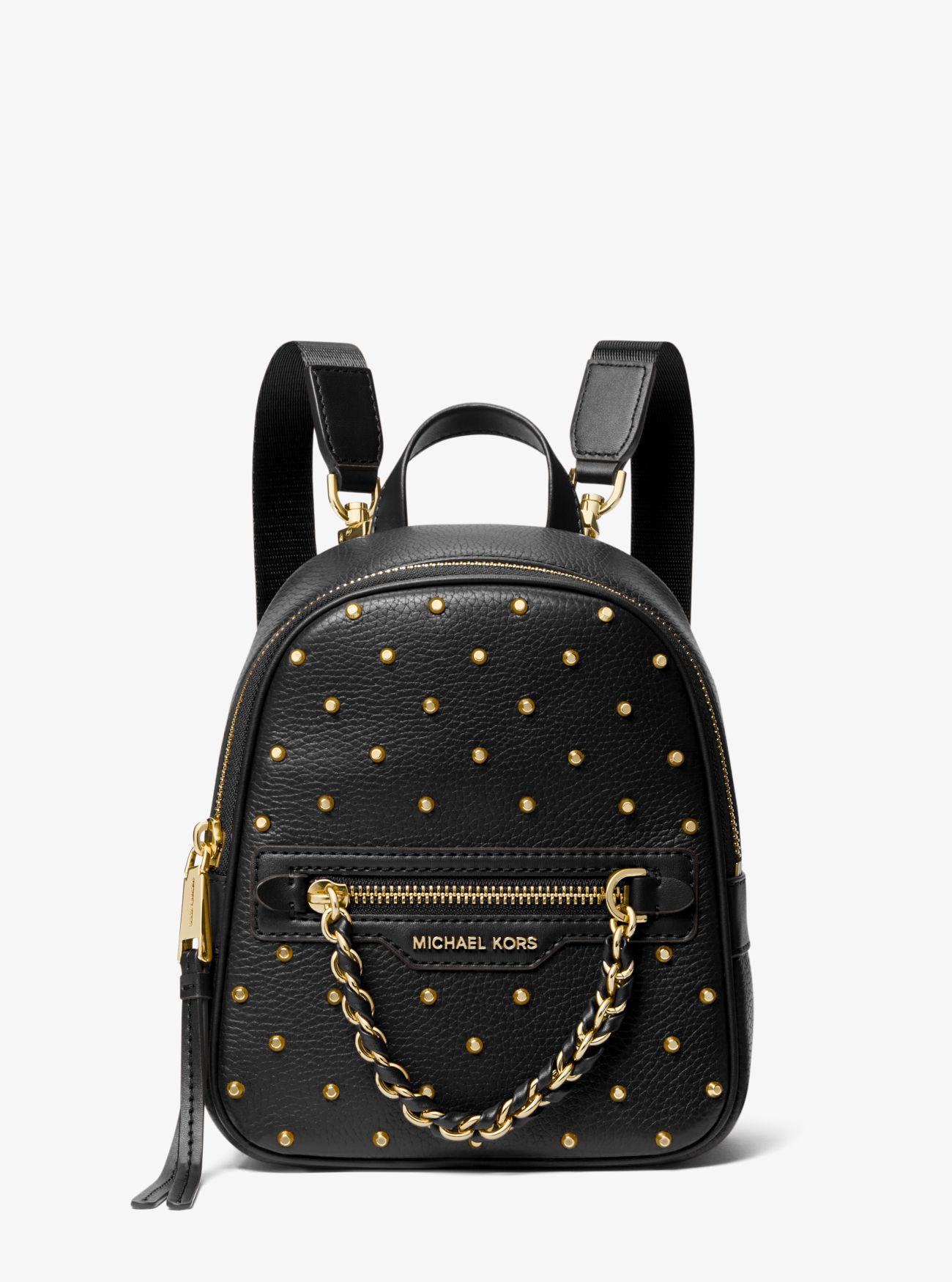 NWT Michael Kors Elliot Extra Small Convertible Messenger Astor Stud Backpack Michael Kors Elliot Extra-small Studded Leather Backpack in  main image 2