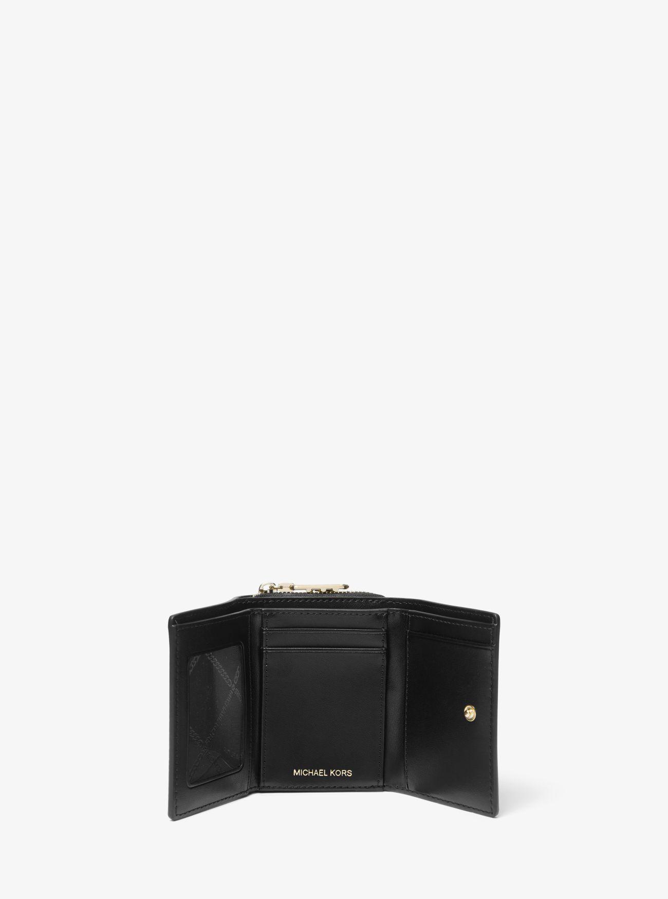 Empire Small Pebbled Leather Tri fold Wallet