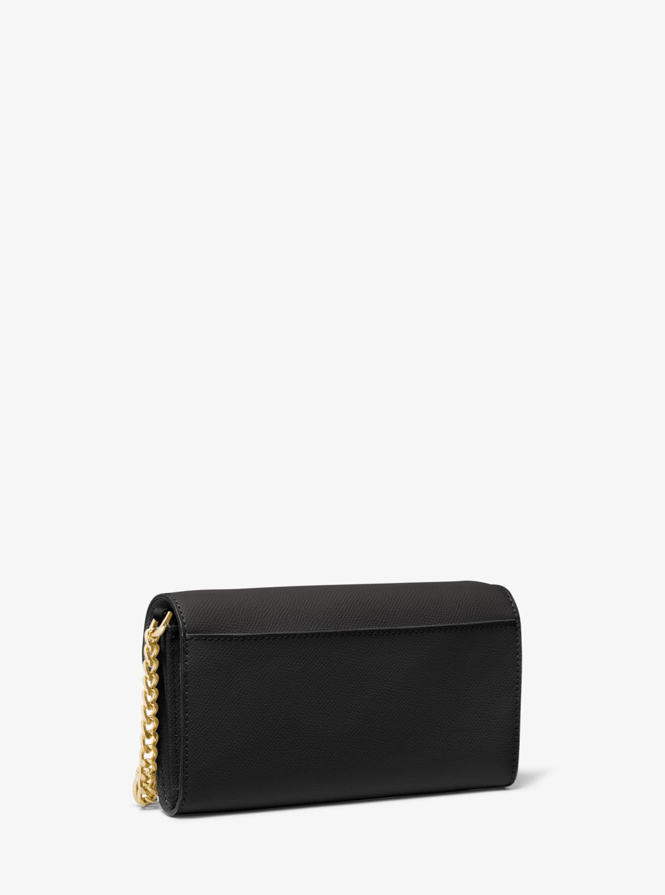 Michael michael kors large crossgrain leather crossbody clutch 2025