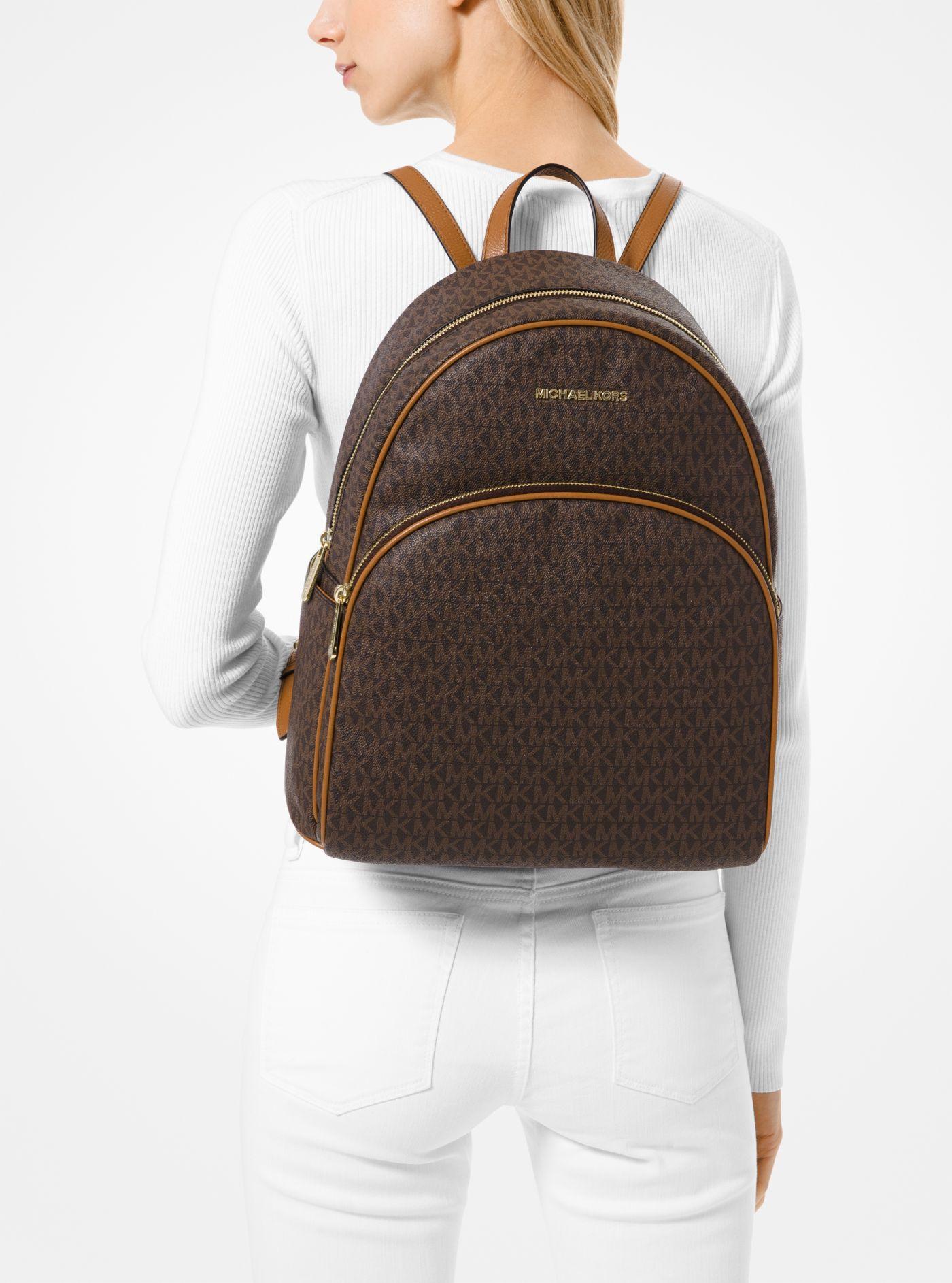 michael kors abbey large backpack brown