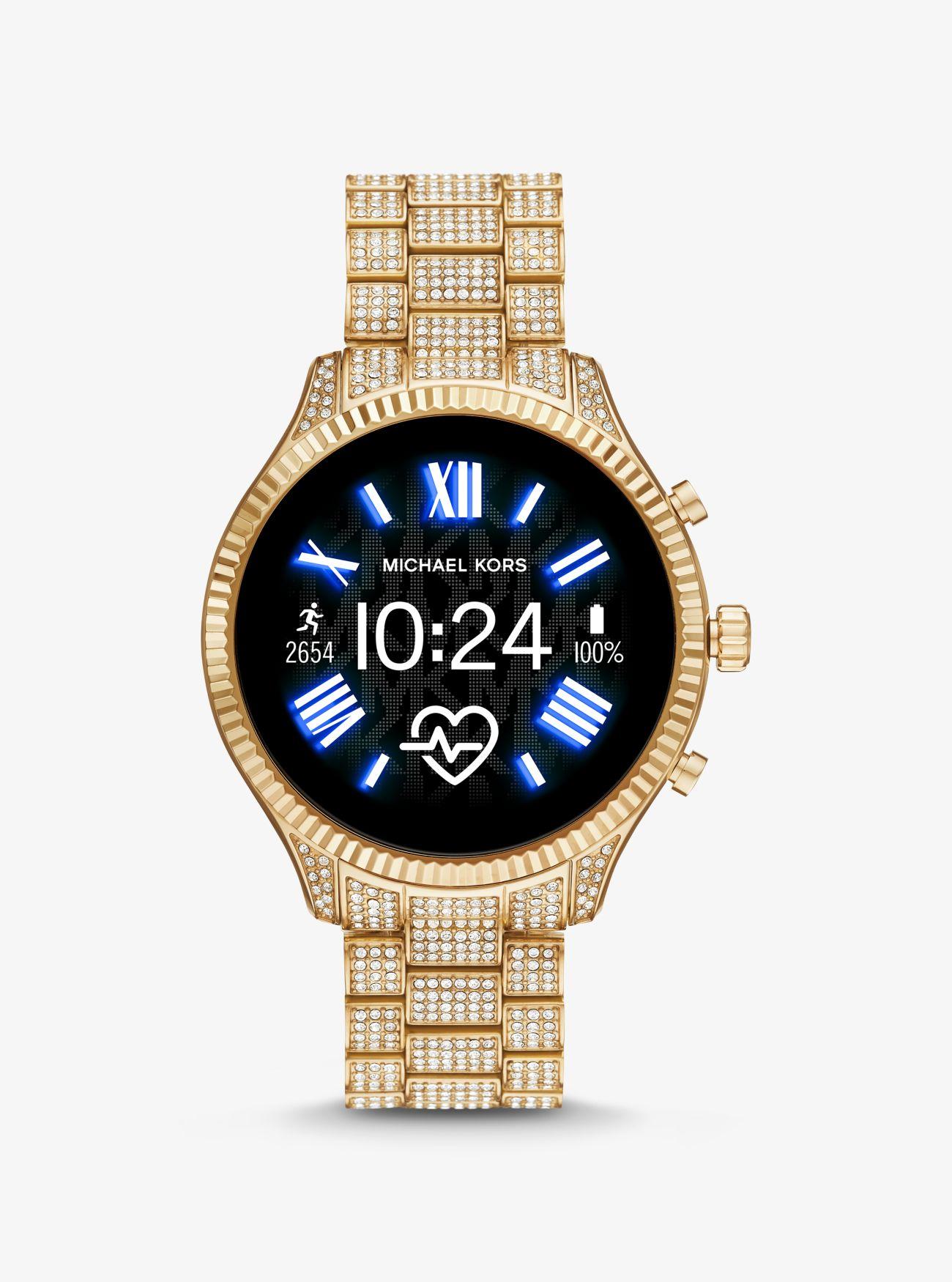 Reloj inteligente Lexington Gen 5 en tono dorado con incrustaciones Michael  Kors de color Metálico | Lyst