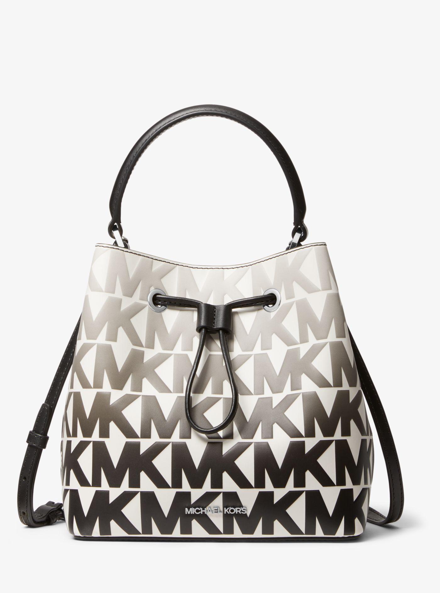 michael kors suri large graphic logo shoulder bag