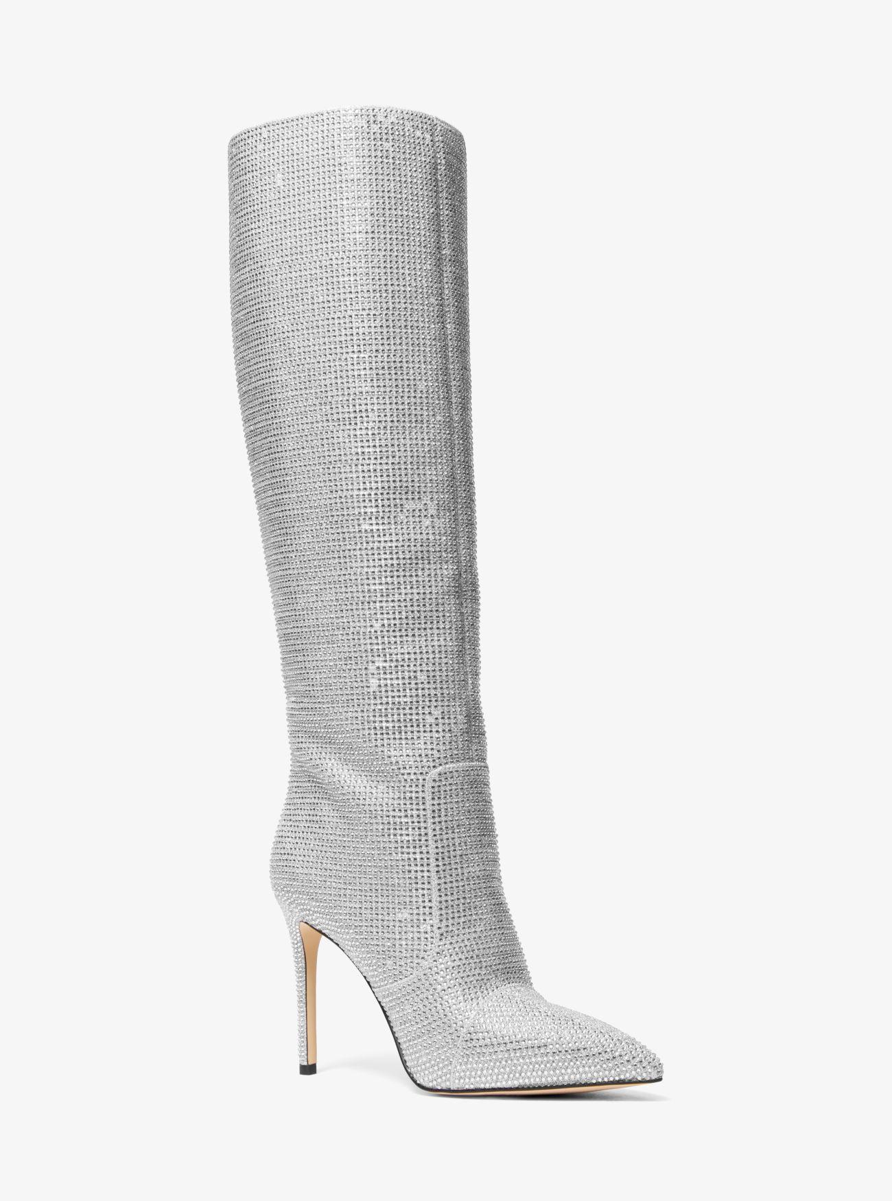 Michael kors cheap silver boots