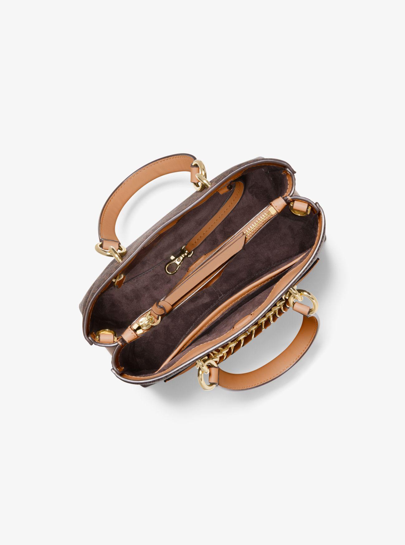 Cece Small Leather Chain Messenger Bag IUCN Water