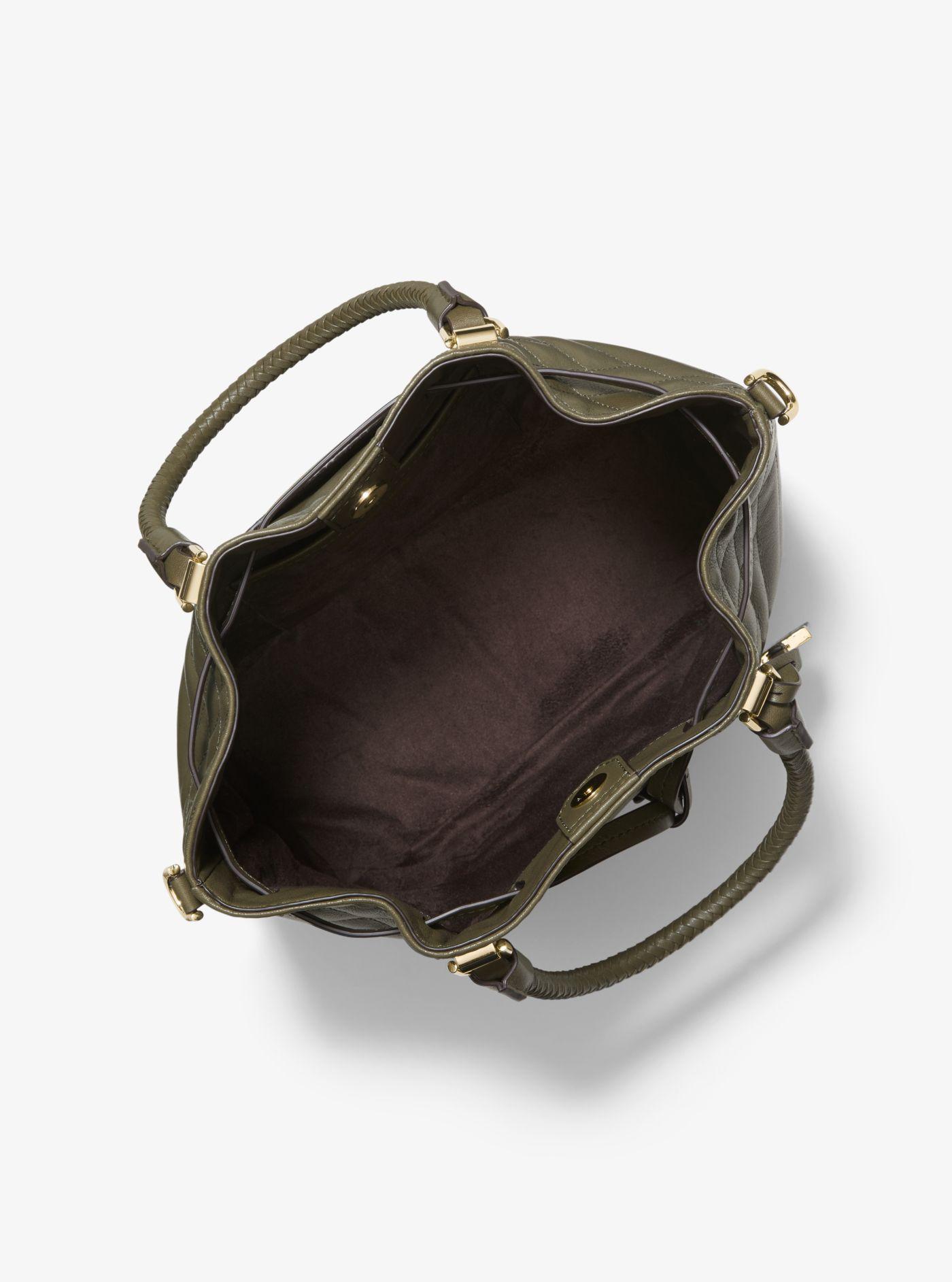 blakely medium quilted leather bucket bag