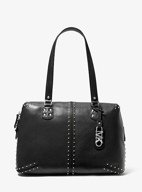 Michael Kors Mk Astor Large Studded Leather Tote Bag in Black Lyst Australia