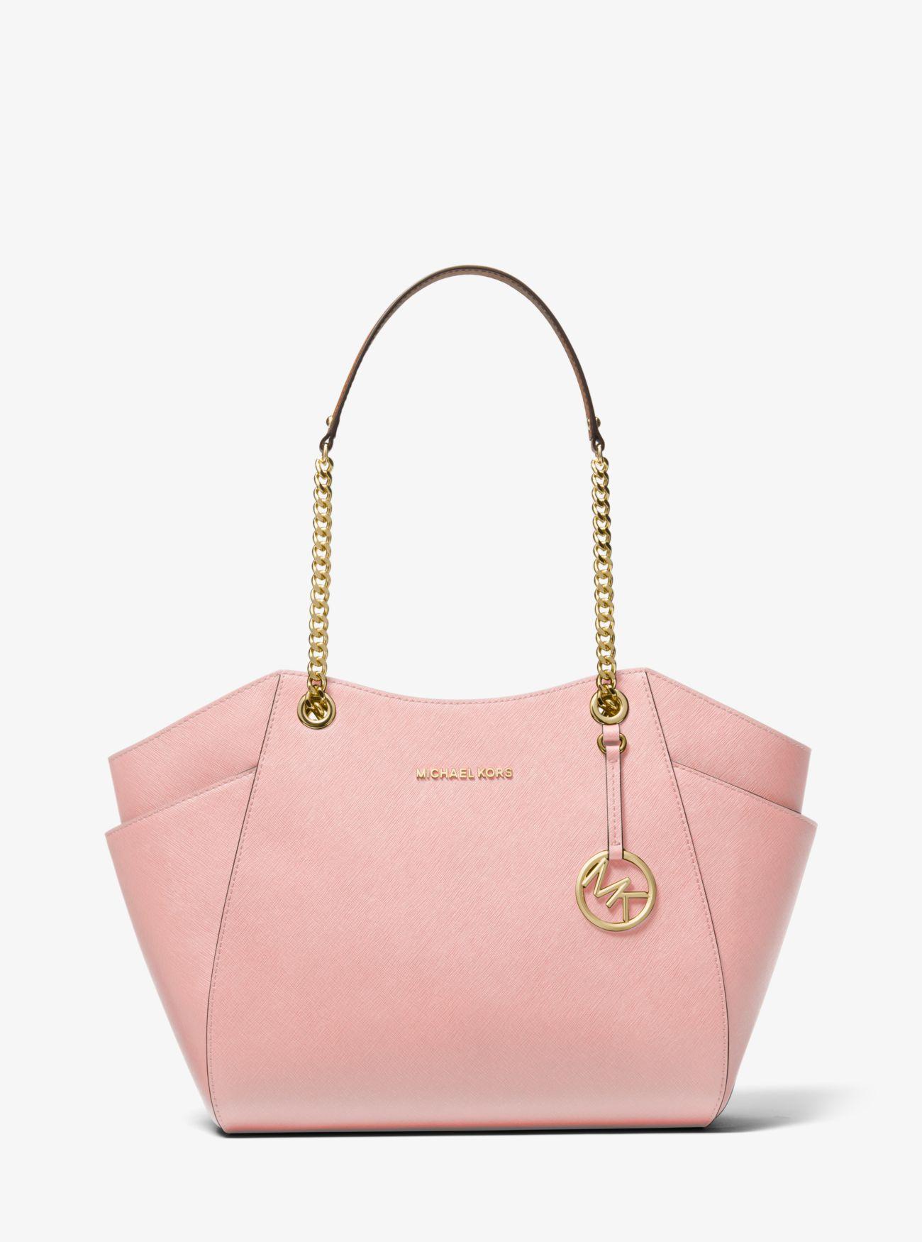 jet set large saffiano leather tote bag