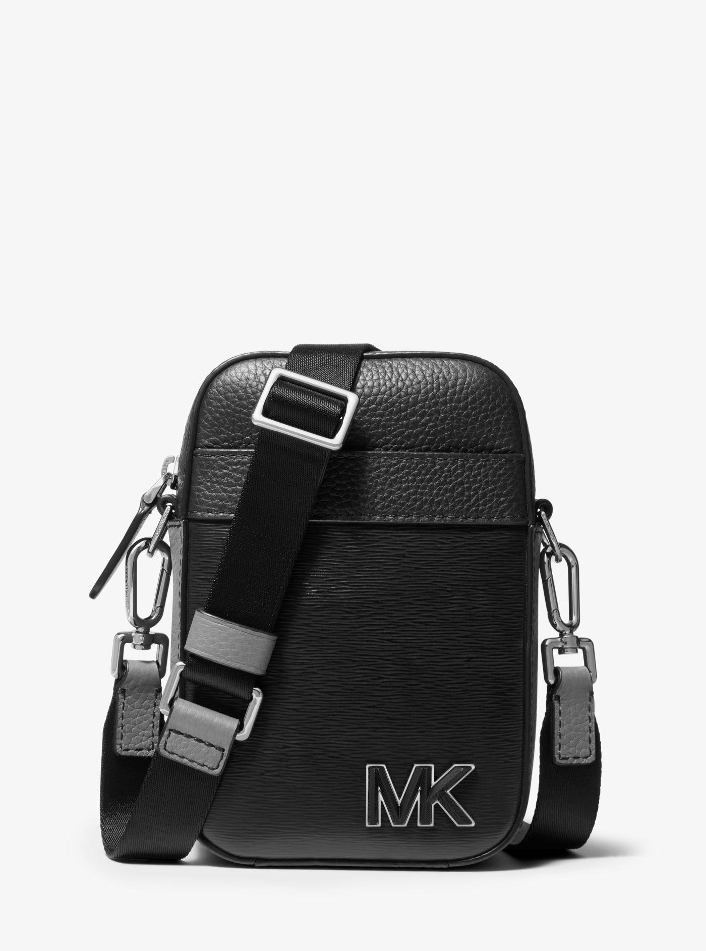 Michael Kors Hudson Colorblock Leather Smartphone Crossbody Bag in