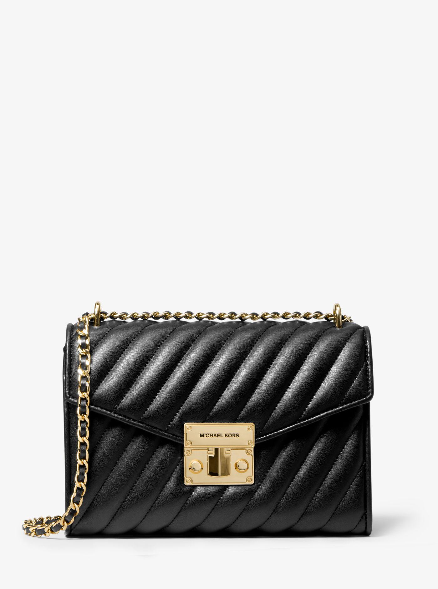 michael kors black and white bag