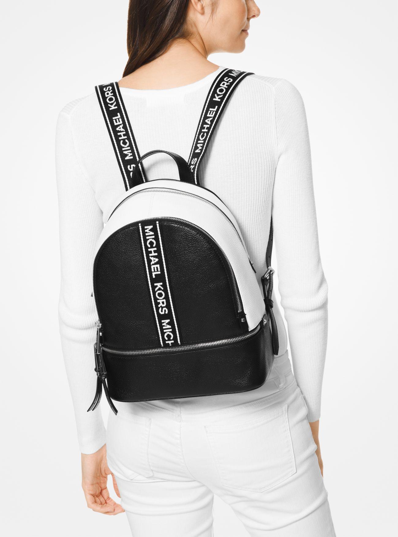 rhea medium logo tape backpack