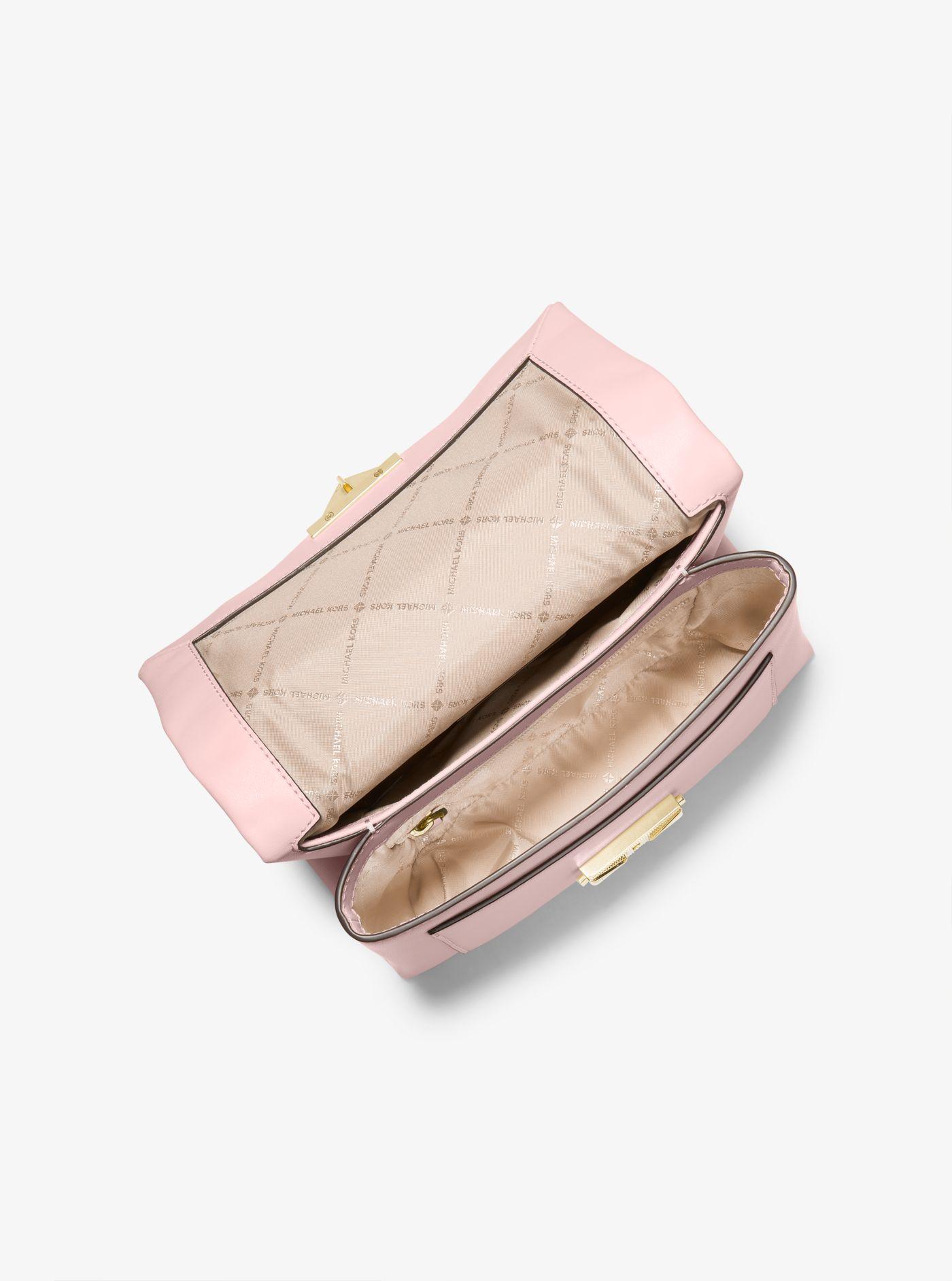 Michael Kors Cece Medium Faux Leather Shoulder Bag in Pink | Lyst