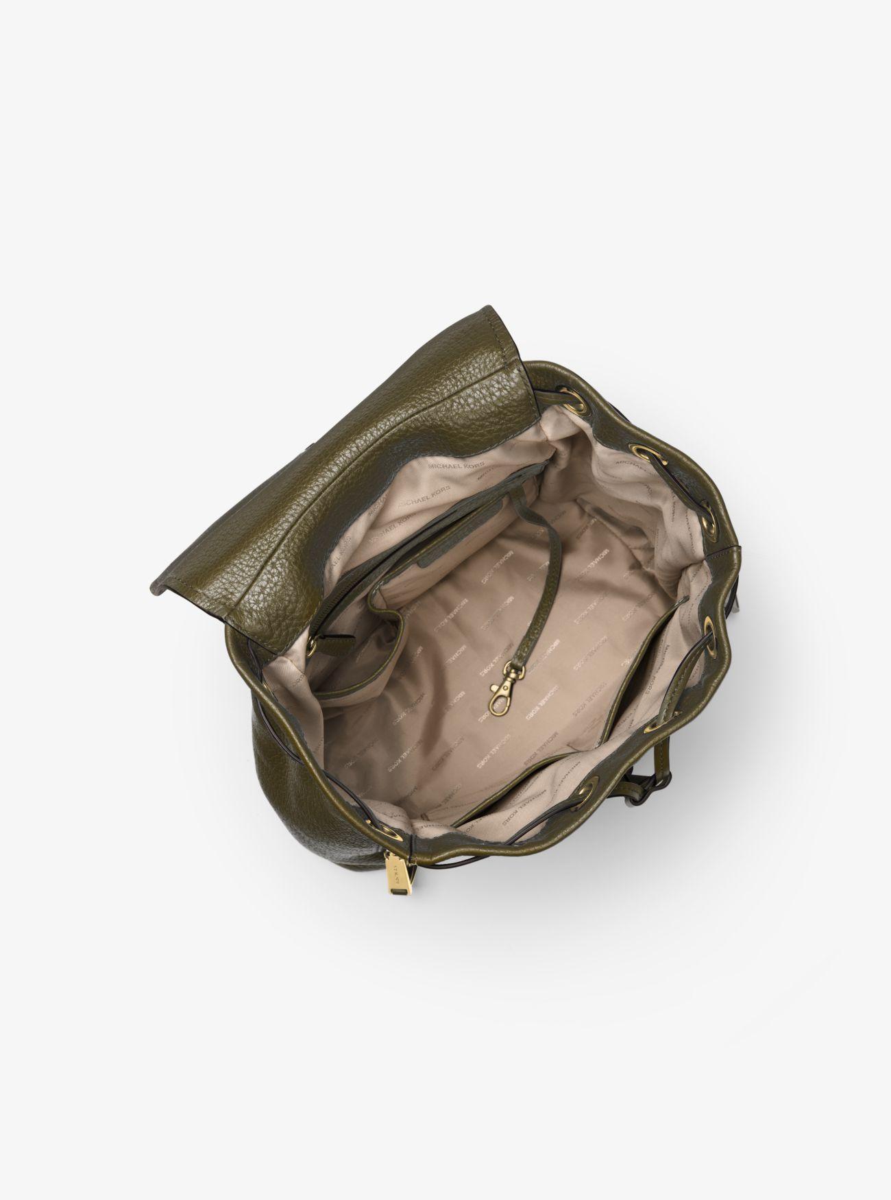 Michael Kors Viv Large Leather Backpack in Olive (Green) Lyst