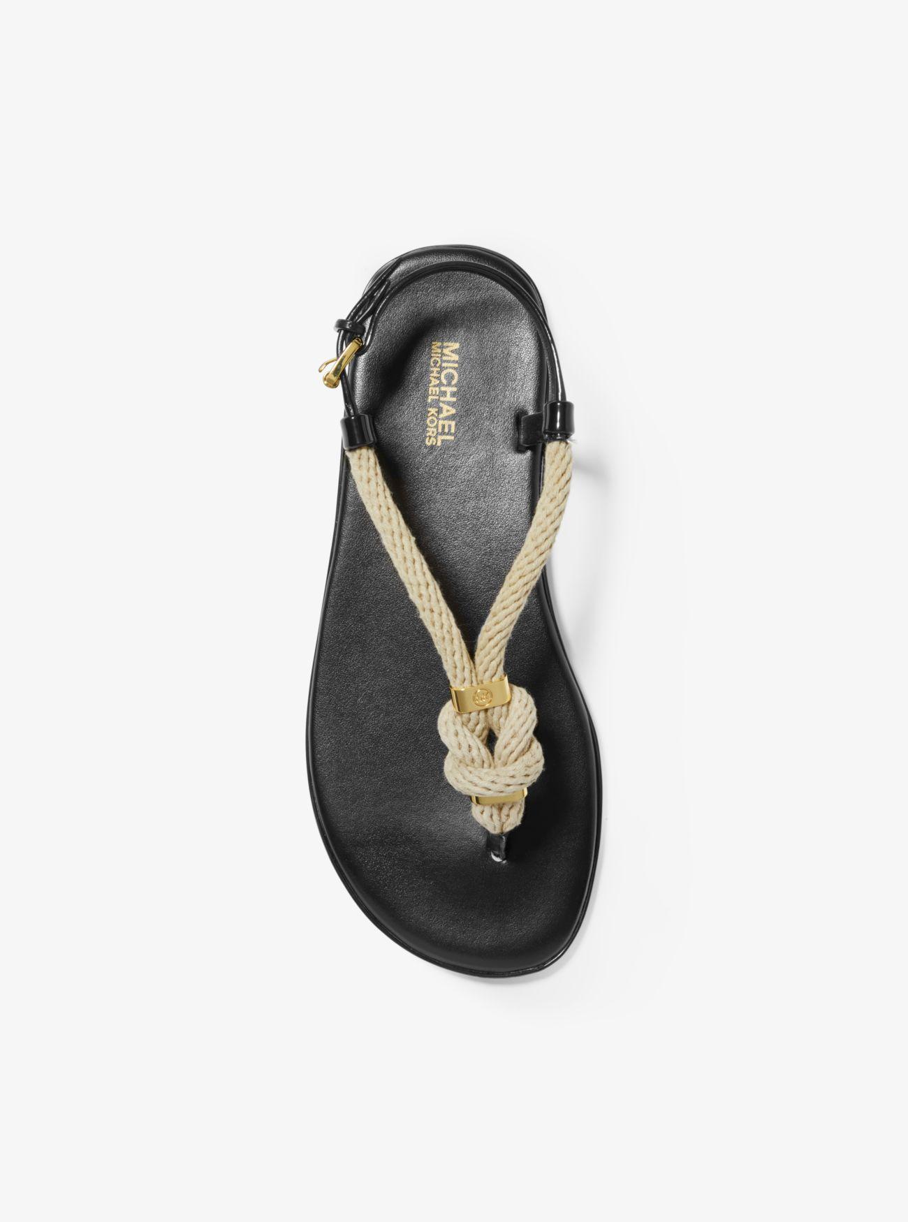 michael kors holly rope trim sandal