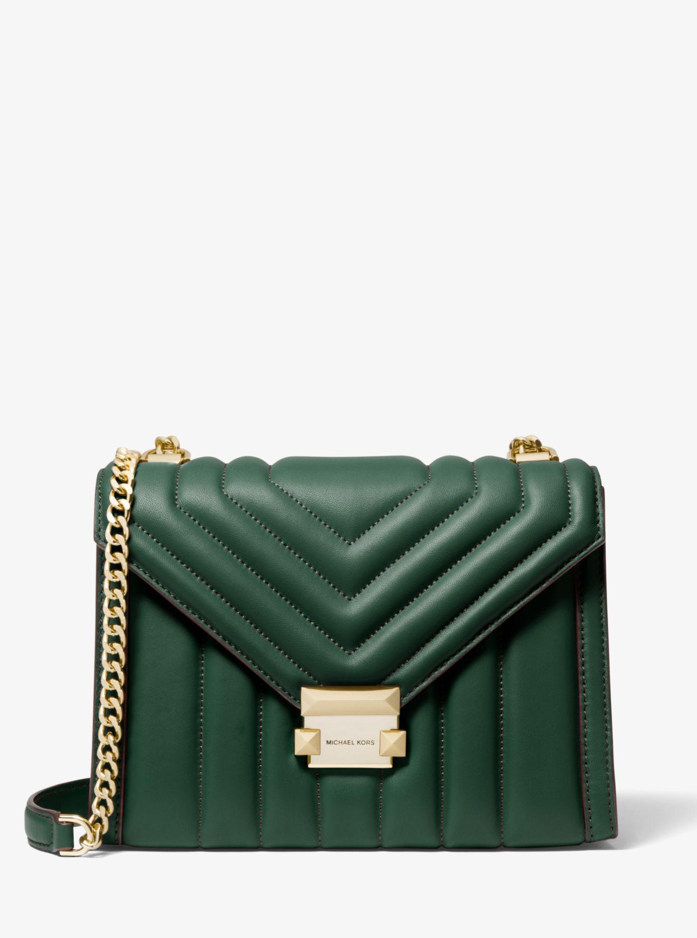 whitney small leather convertible shoulder bag