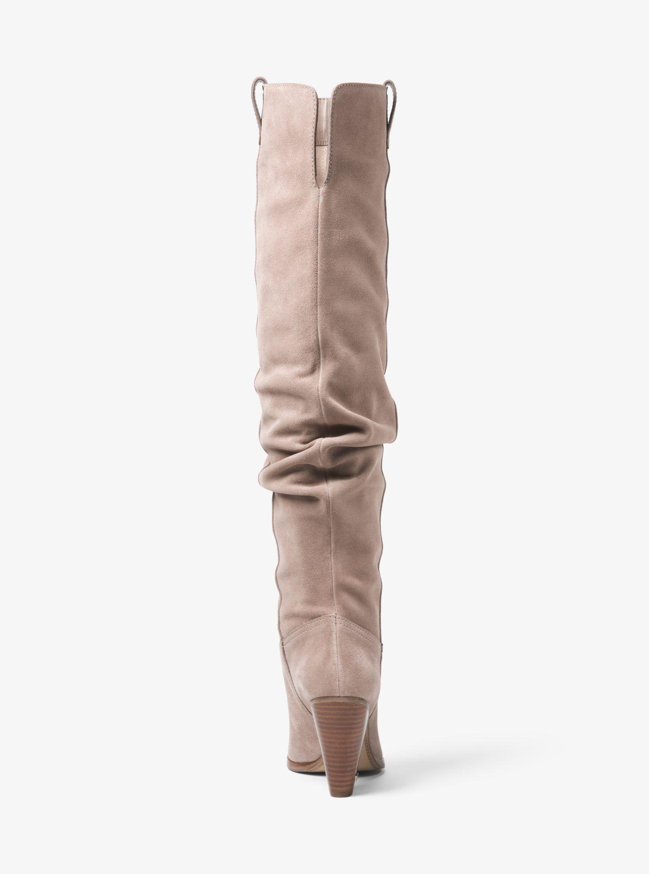 michael kors divia suede boot