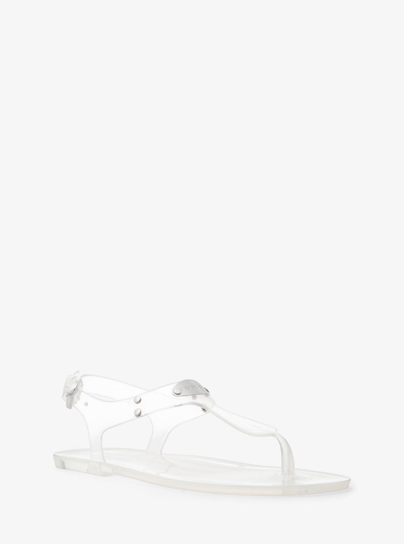 Michael kors clear sandals deals