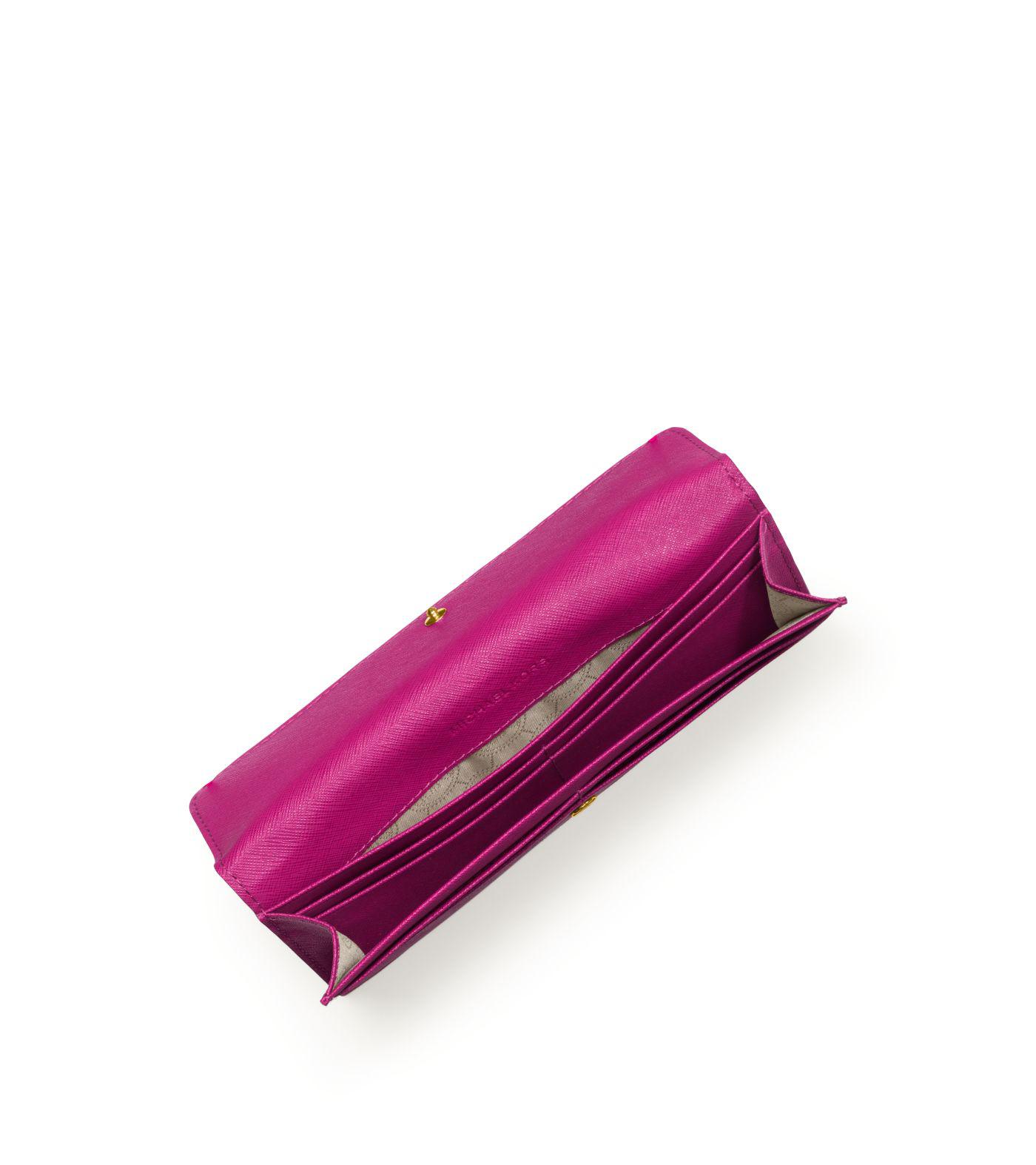 Buy the Michael Kors Continental Wallet Purple  GoodwillFinds