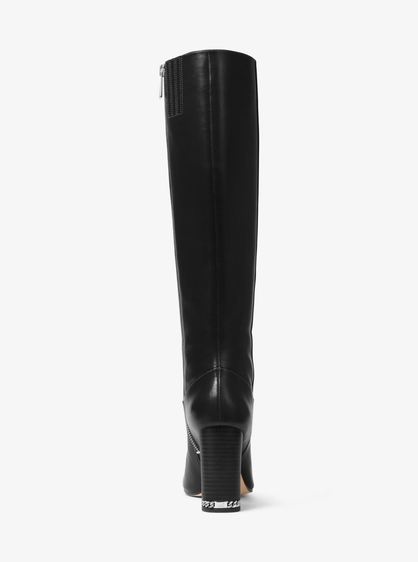 walker leather boot michael kors
