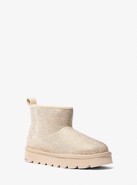 Michael Kors Winnie Embellished Boot in Natural | Lyst