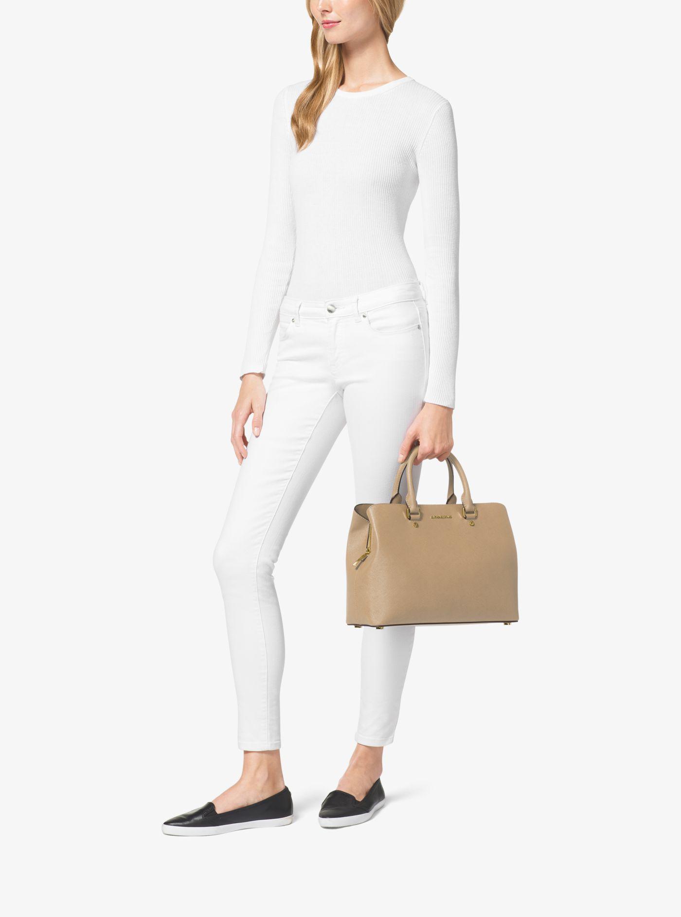 Michael Kors Savannah Large Saffiano Leather Satchel Top Sellers, UP TO 58%  OFF | www.editorialelpirata.com