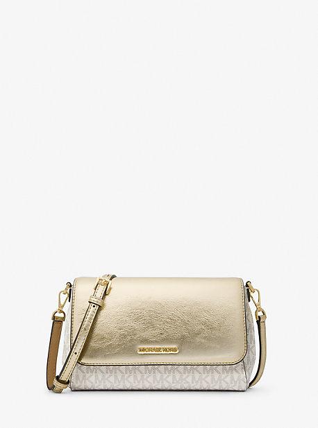 Logo and leather convertible crossbody best sale bag