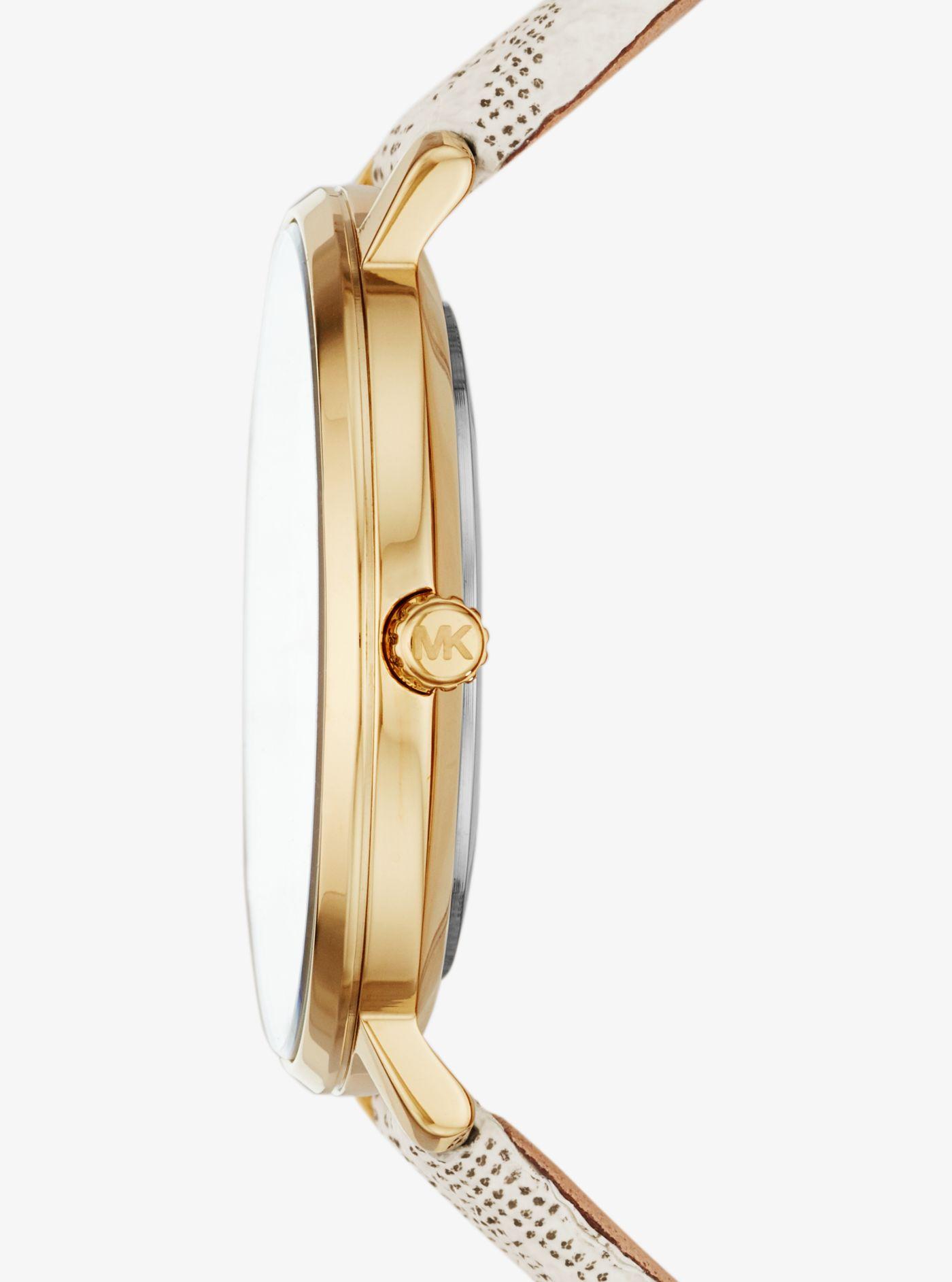 Michael Kors Pyper Logo And Gold-tone 